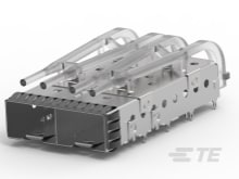 SFP+ 1x2 Cage Assembly, Light-2007262-1