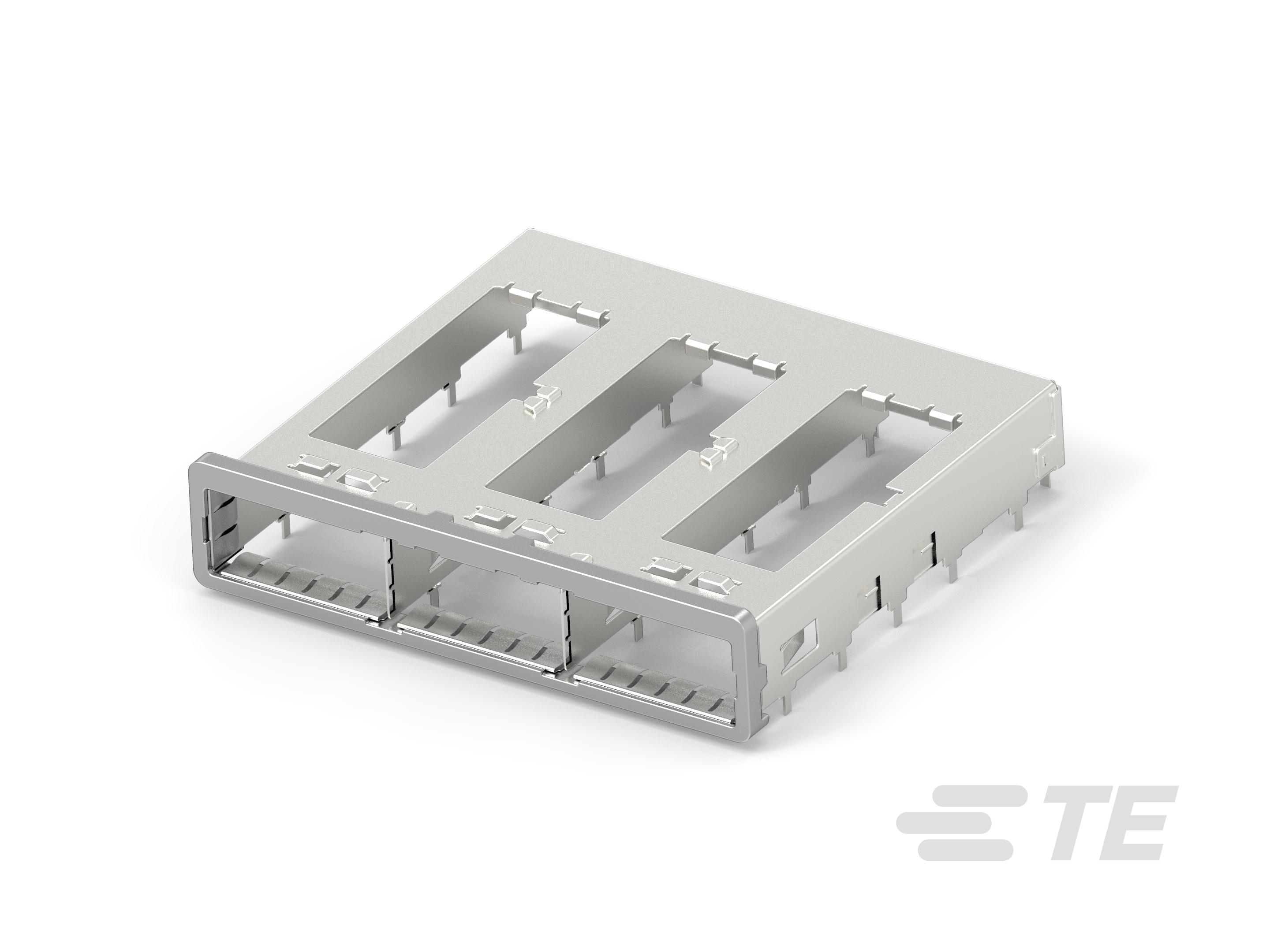 1X3 QSFP CAGE ASSY BEHIND BZL OP EON-2007474-3