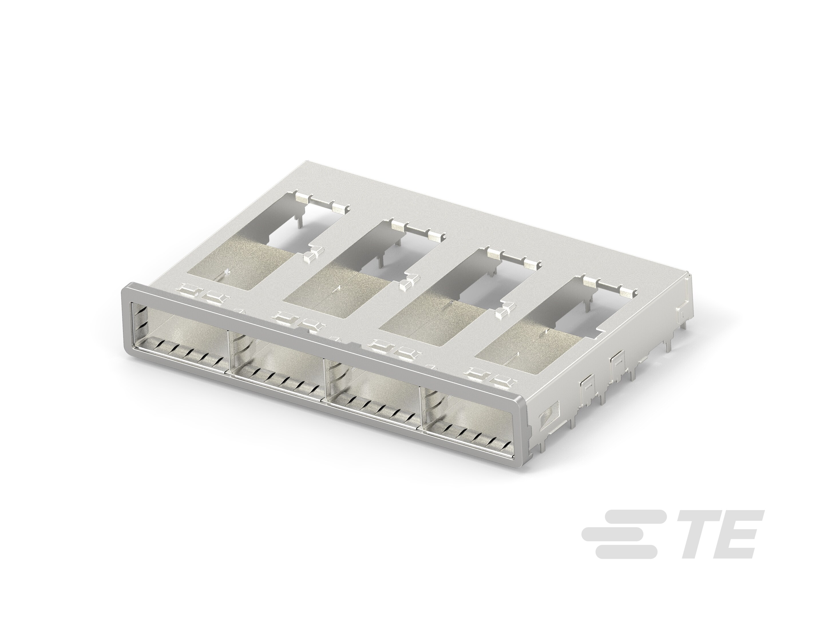 1x4 QSFP Cage Assy Behind Bzl-2007667-2