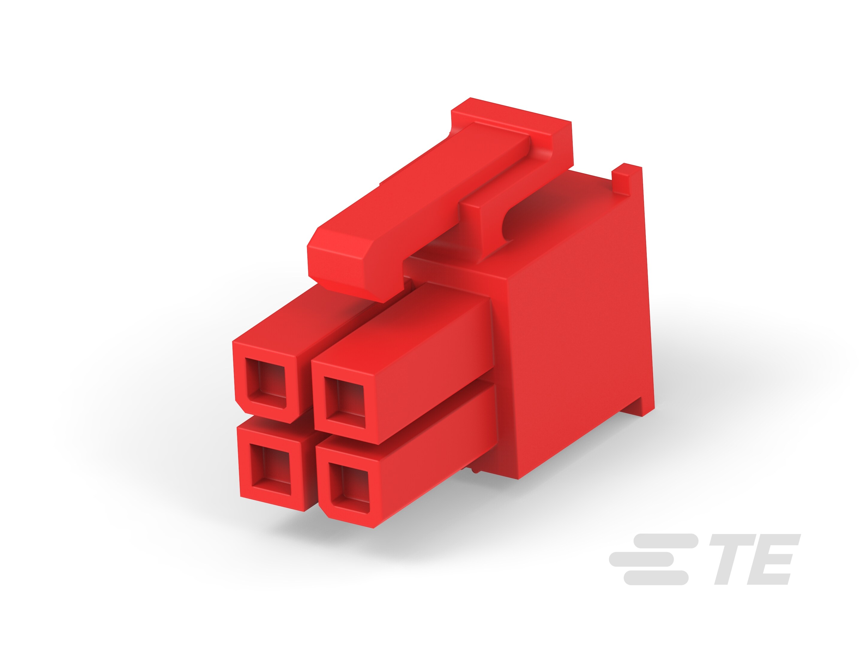 4P RCPT VAL-U-LOK V0 RED-2029094-4