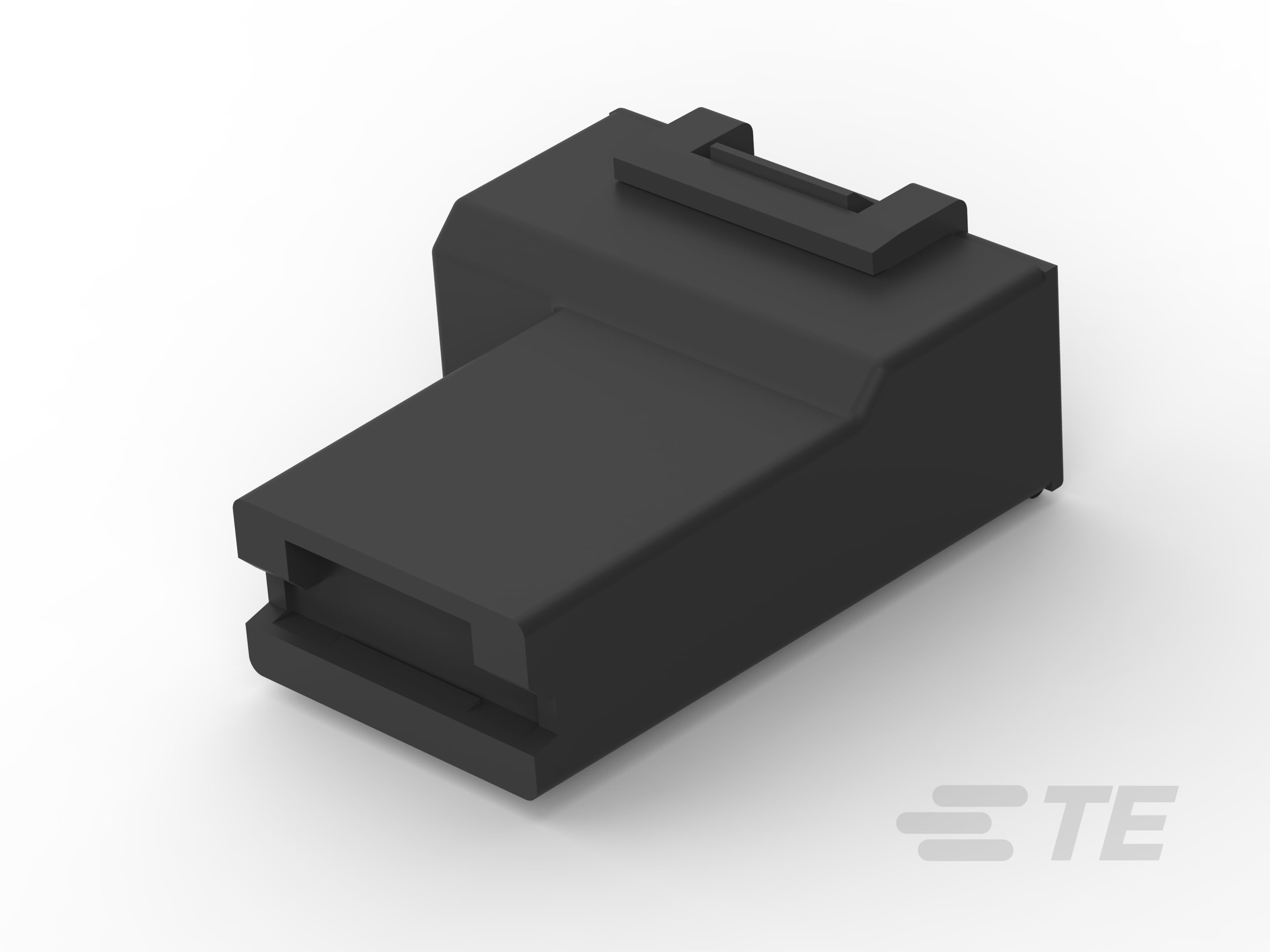 250 FASTON HSG.,FLAG,REC.,1 POS,BLACK-2133857-3