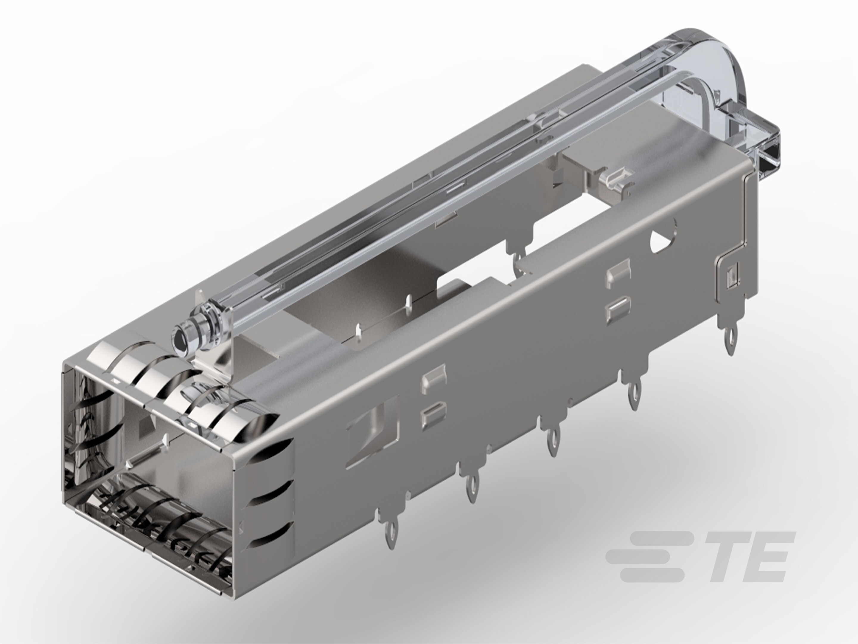 QSFP Cage Assy w/ Light Pipe, TB-2143432-1