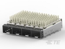 SFP+ 1x4 Cage, Heatsinks and Lightpipes-2149730-1