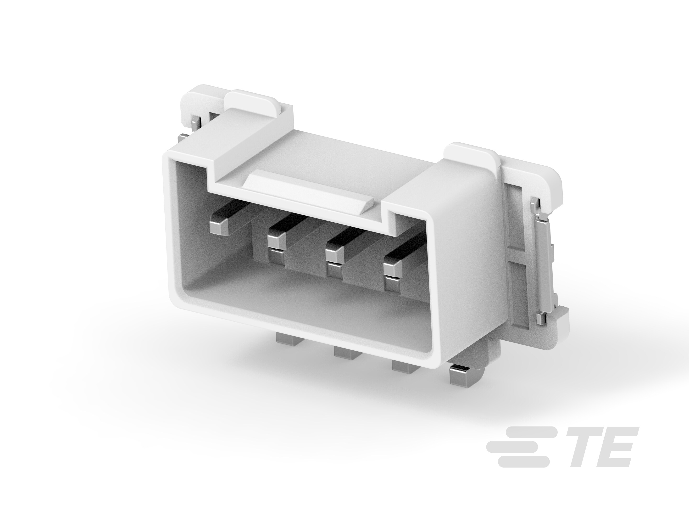 High Power Inverted Thru Board Con 4 Pos