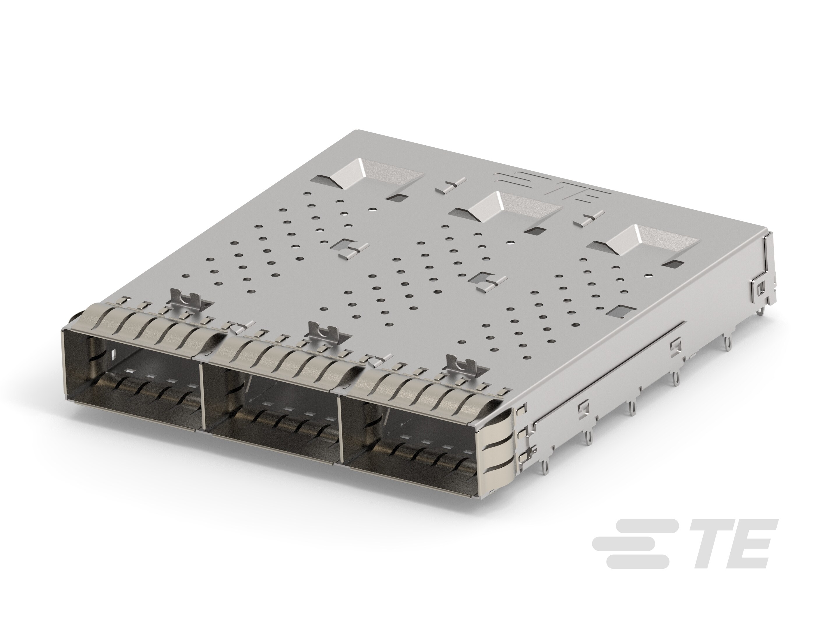 QSFP28, 1X3, CAGE ASSEMBLY, SPRING-2170737-9
