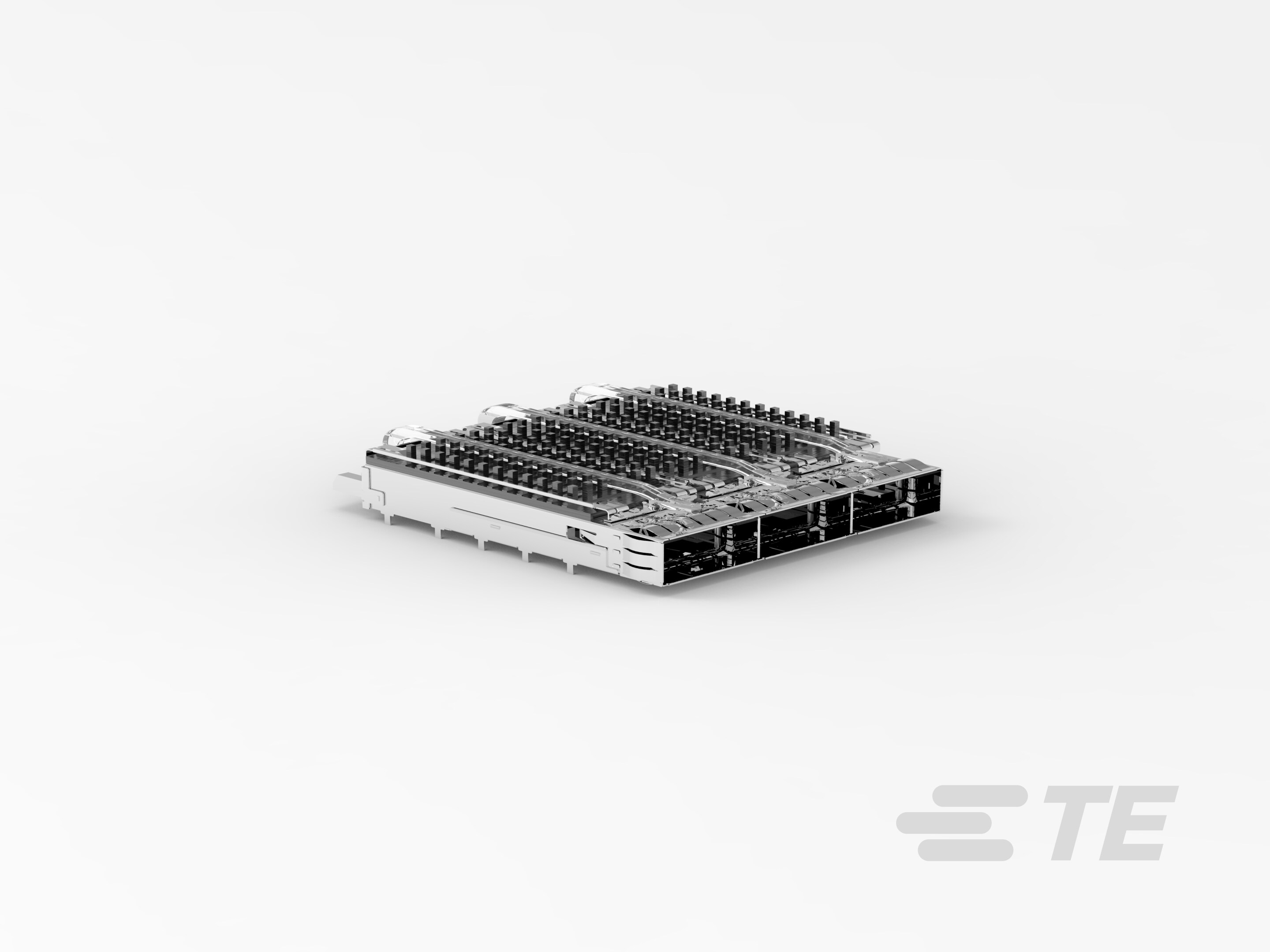 QSFP28, 1X3, CAGE ASSY, SPRING, HS, LP-2170740-5