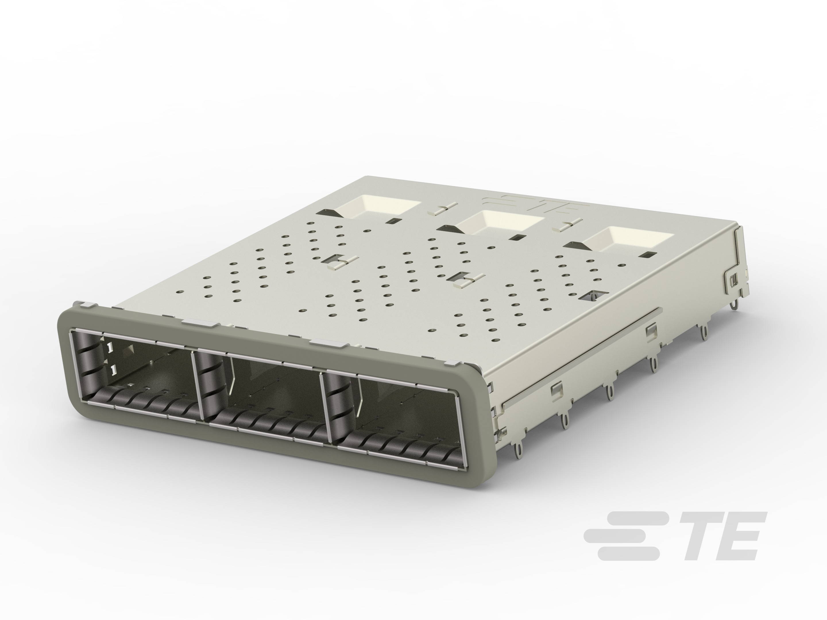 CAGE ASSY, QSFP28, 1X3, GASKET-2170767-4