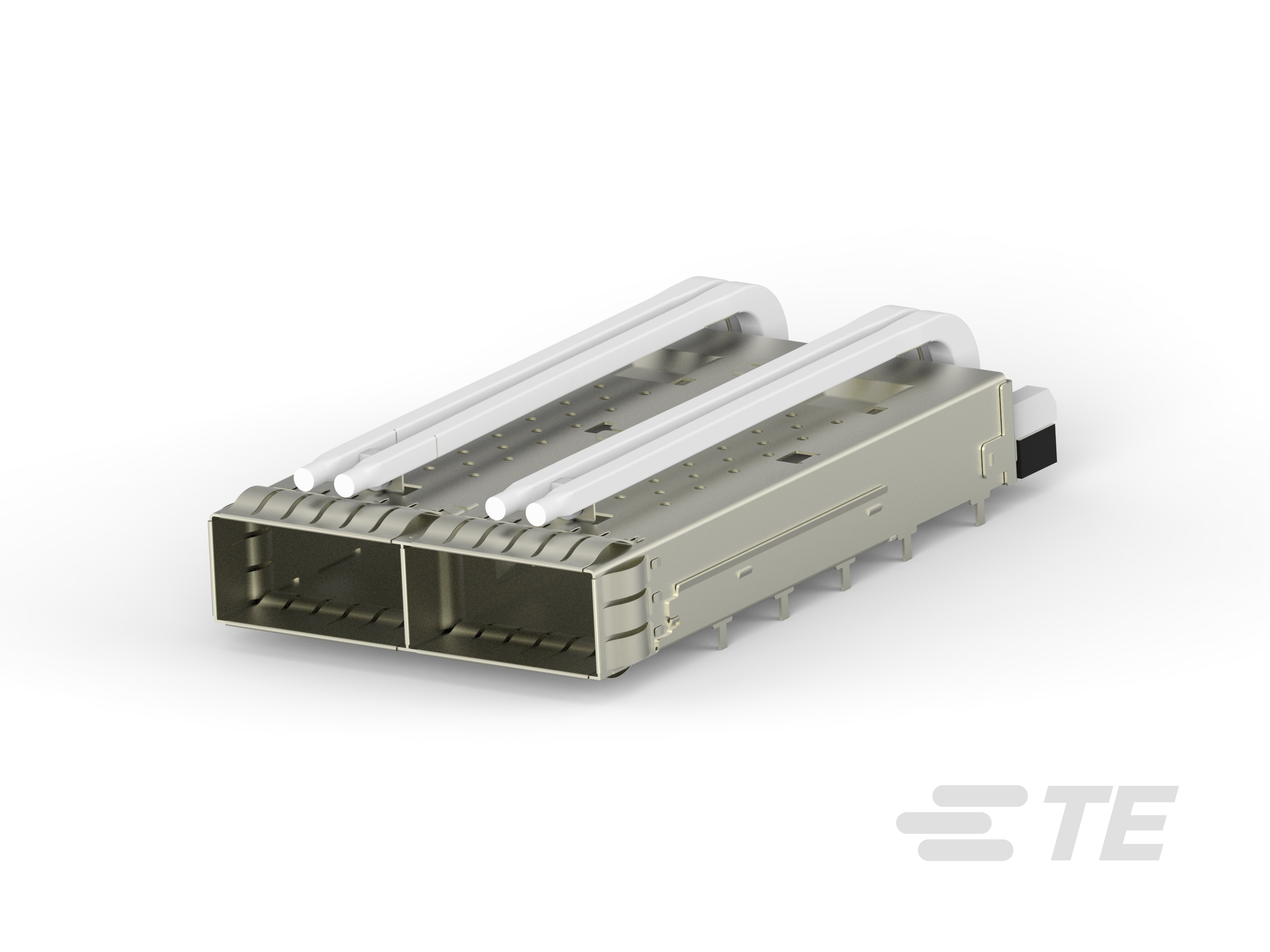 CAGE ASSY, 1X2, QSFP28, SPRING, DUAL LP-2170807-2