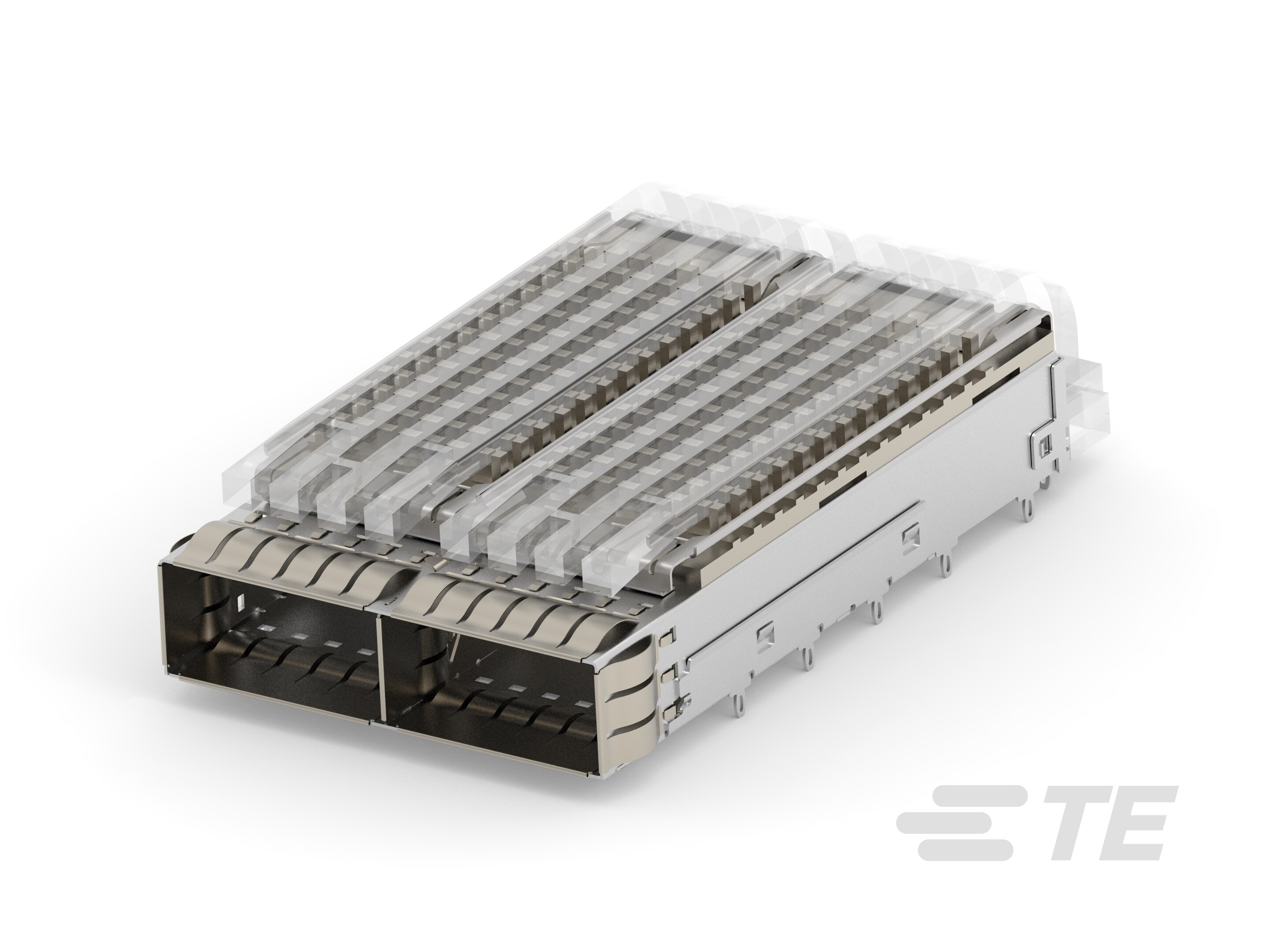 CAGE ASSEMBLY, 1X2, QSFP28,SPRING,HS,LP-2170826-5