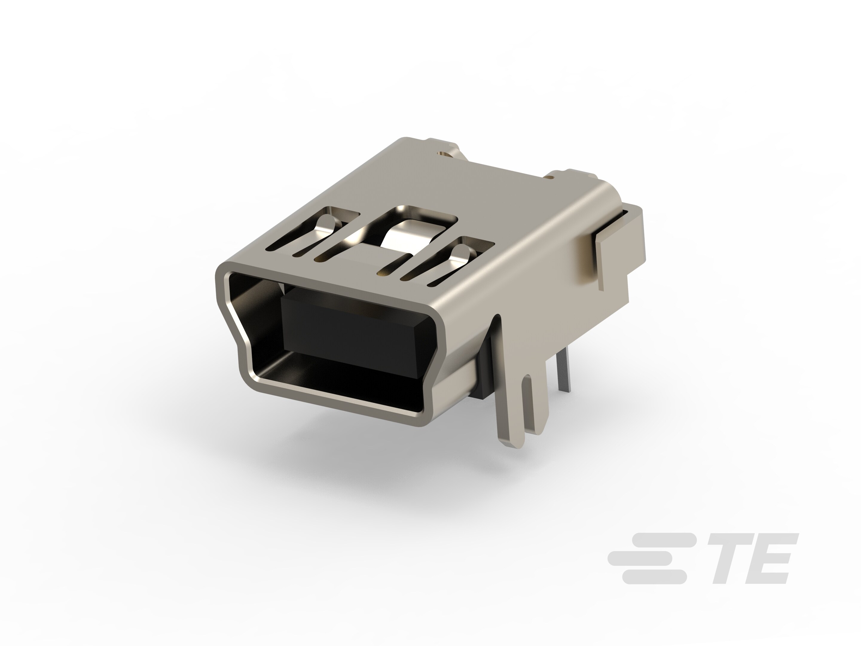 MINI USB B, RCPT, R/A, T/H, PBT, Tray-2172034-1