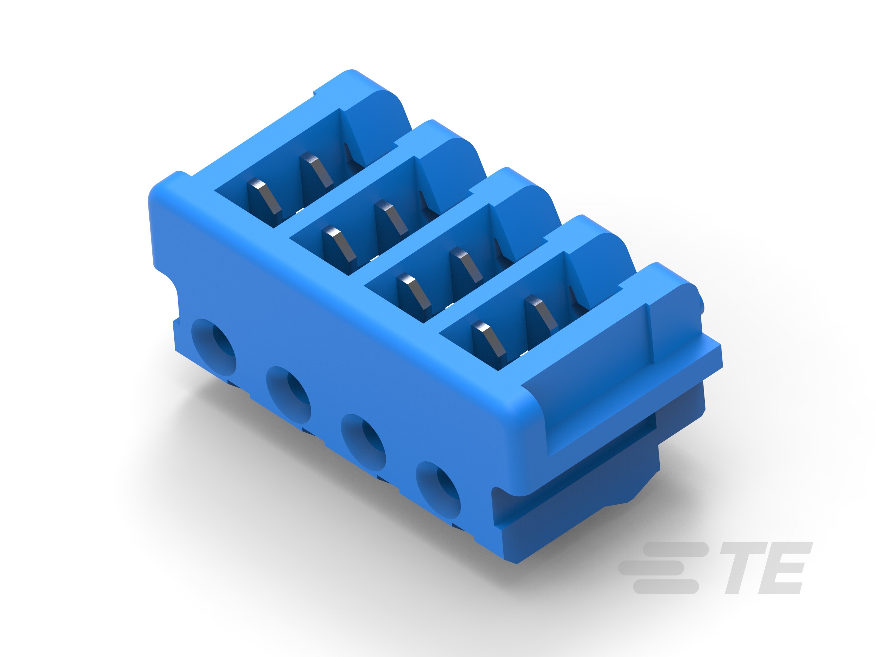 CT CONN MT REC ASSY 4P BLUE-2-173977-4