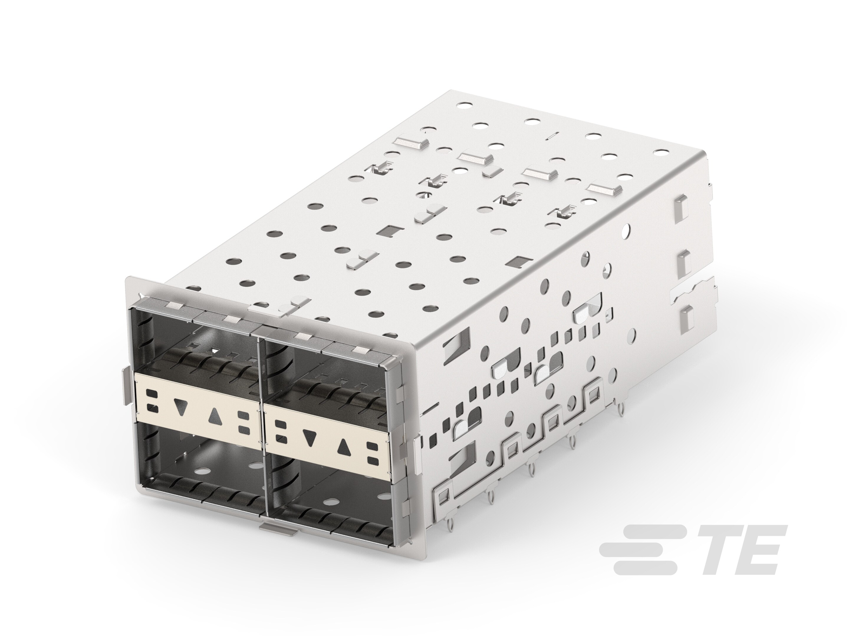 QSFP+ CAGE ASSEMBLY,2X2,STACKED,2INNERLP-2214573-6