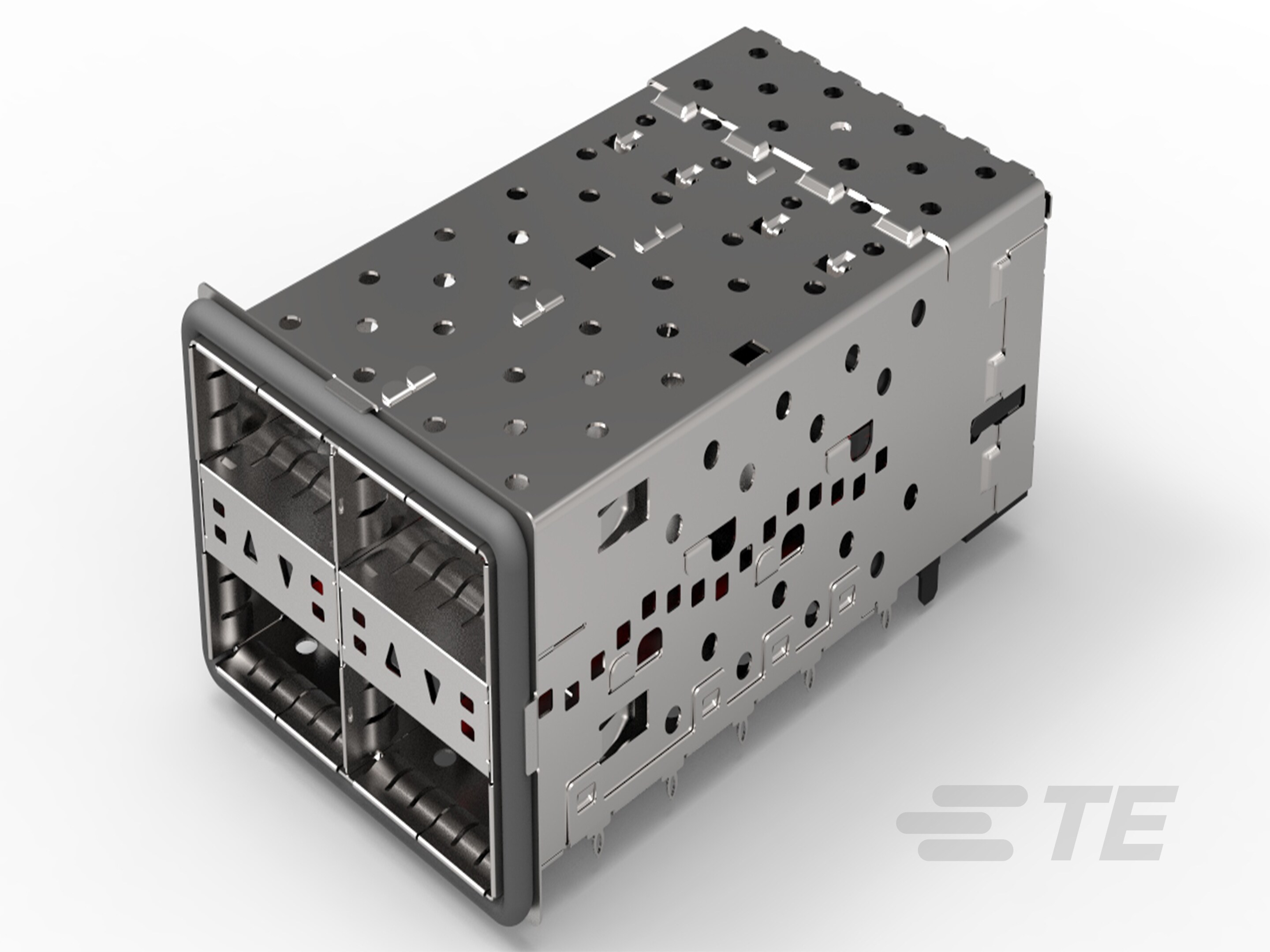 2X2 QSFP CAGE AND PT CONNECTOR ASSEMBLY-2214574-2