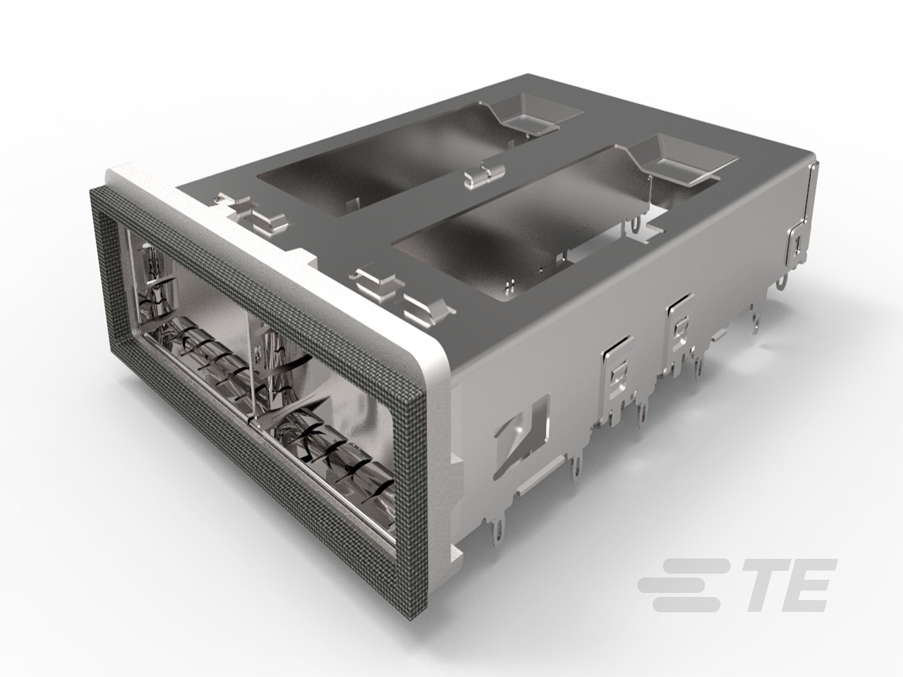 Cage Assy 1x2 Behind Bezel Gasket QSFP28-2274086-1