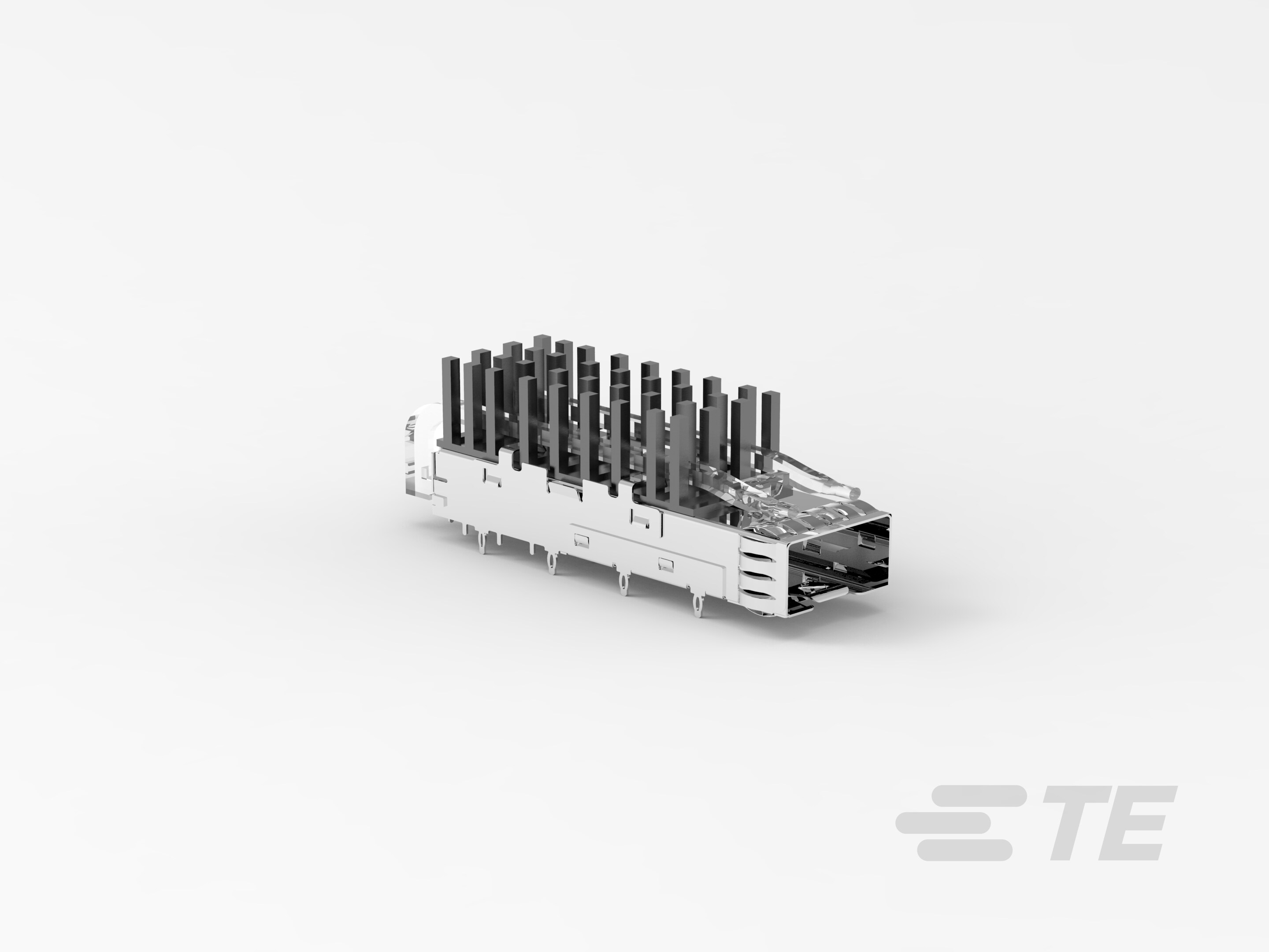 SFP+ 1x1 Cage Assy, PF,with Heatsink-2295036-1
