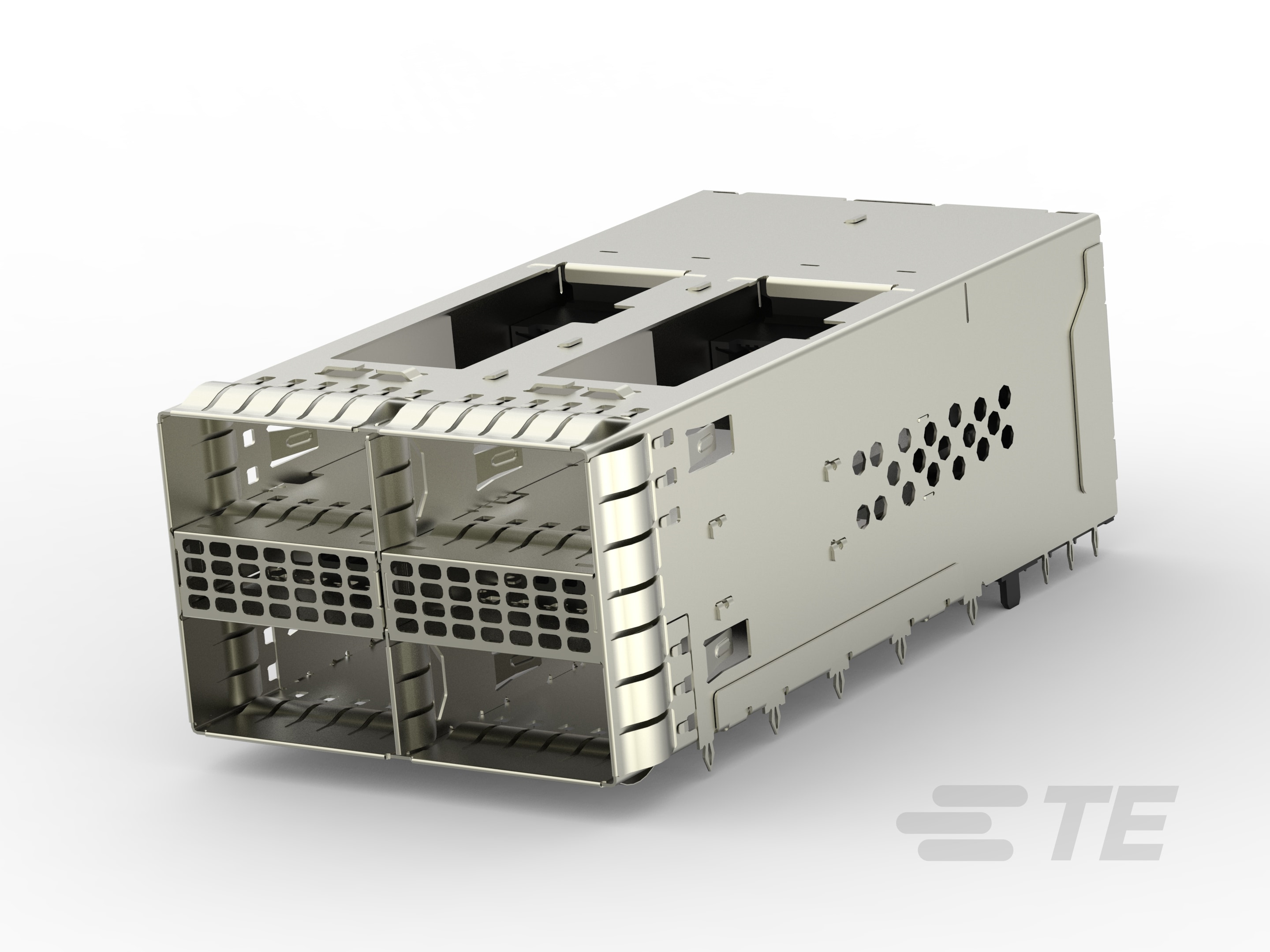 THERMAL ZQSFP+ STACKED REC ASSEMBLY 2X2-2299870-4