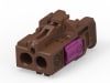 2P, MATE-AX, SOC HSG ASSY, 180DEG, COD F
