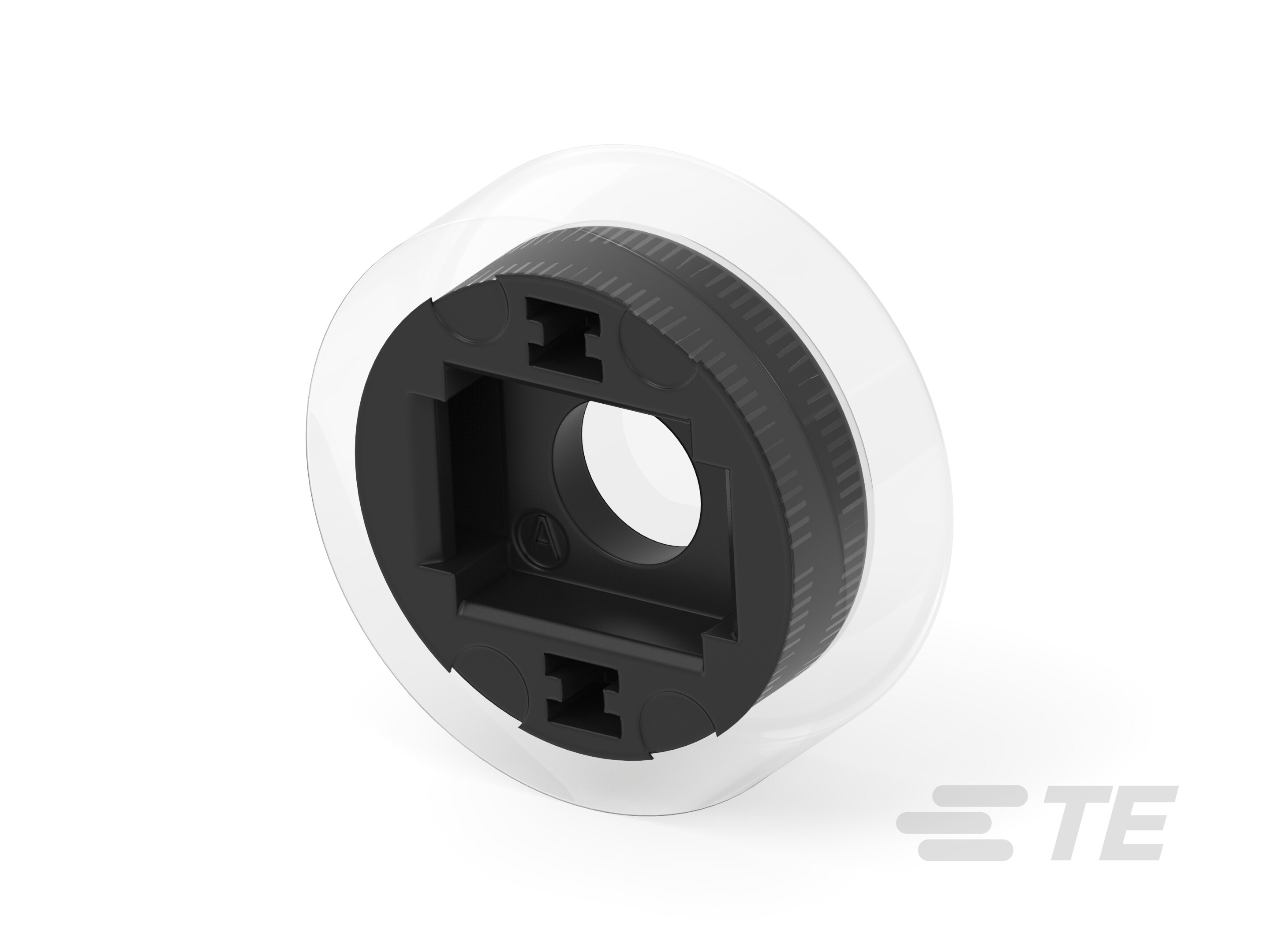 CAP,RD, ILLUMINATED TACT SWITCH, BLACK-2311402-2
