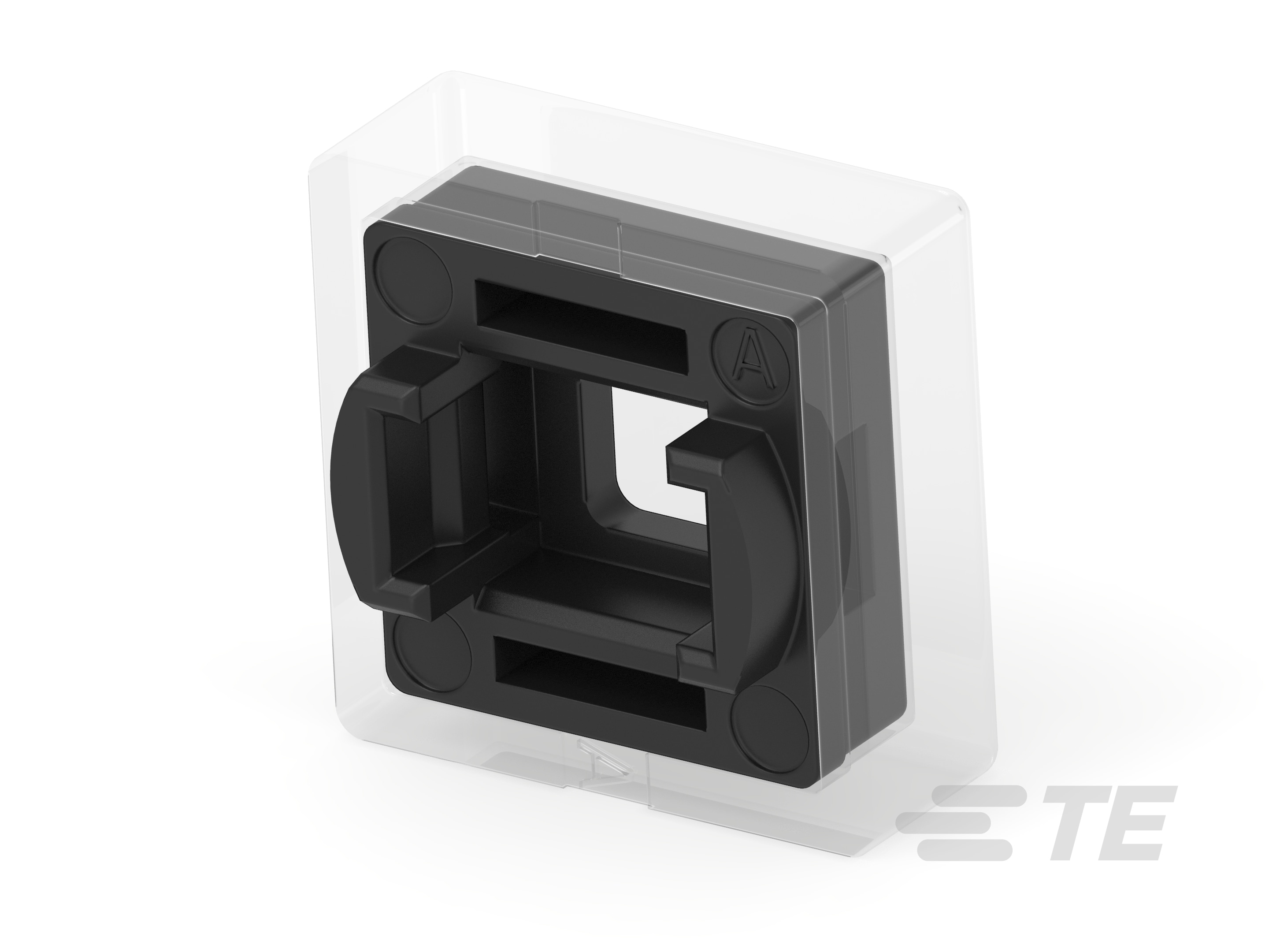 CAP, SQ, ILLUMINATED TACT SWITCH, BLACK-2311403-2