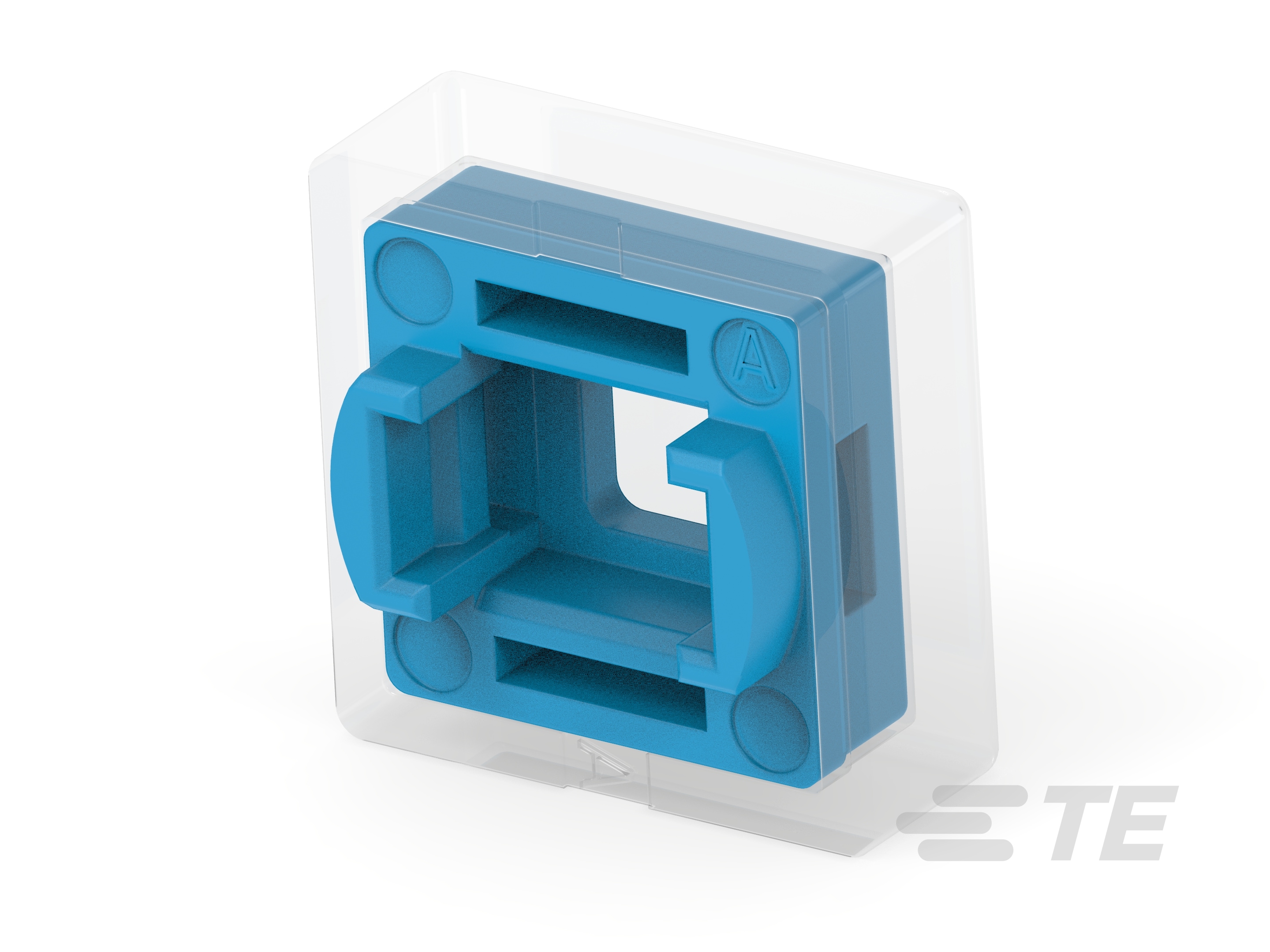 CAP, SQ, ILLUMINATED TACT SWITCH, BLUE-2311403-4