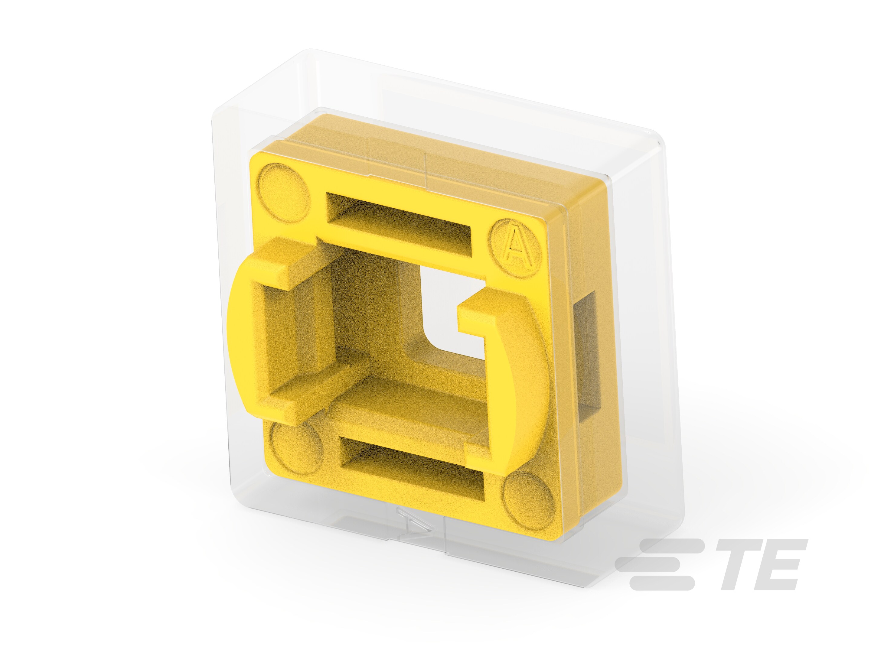 CAP, SQ, ILLUMINATED TACT SWITCH, YELLOW-2311403-5