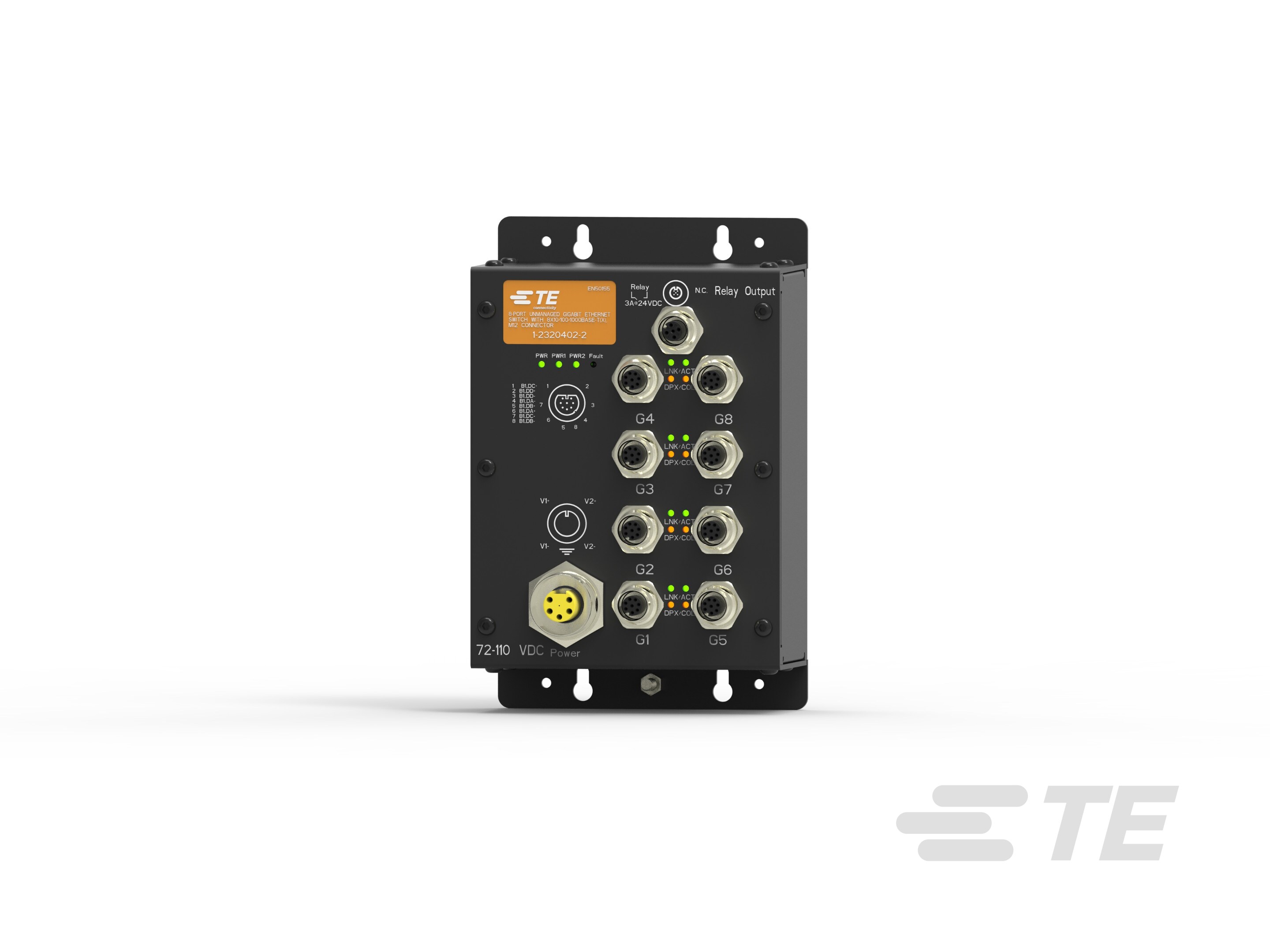 8-PORT 1GBPS SWITCH, MV-1-2320402-2