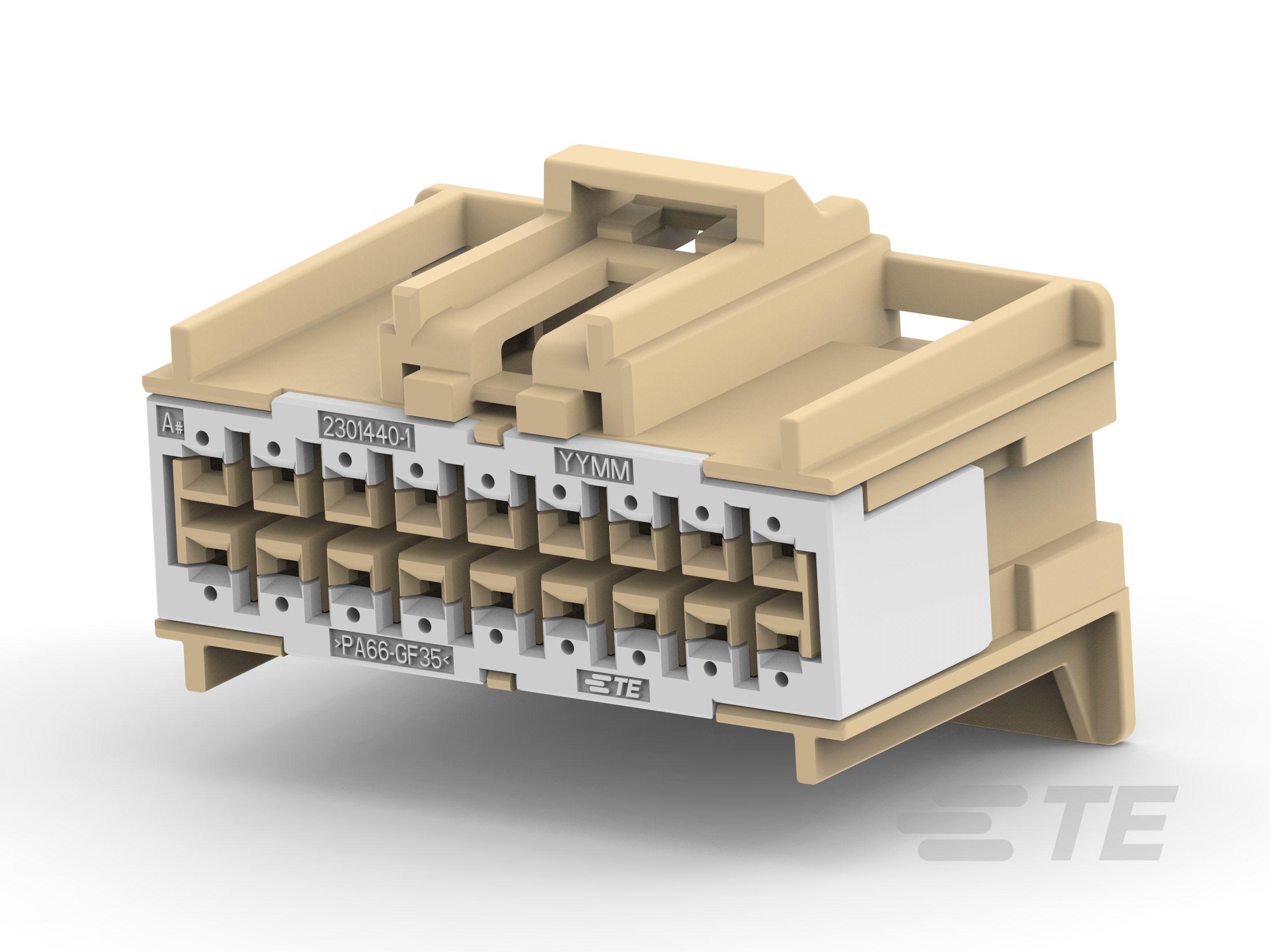 18POS,0.64 GENER. Y,REC HSG ASSY,UNSLD-2322290-1