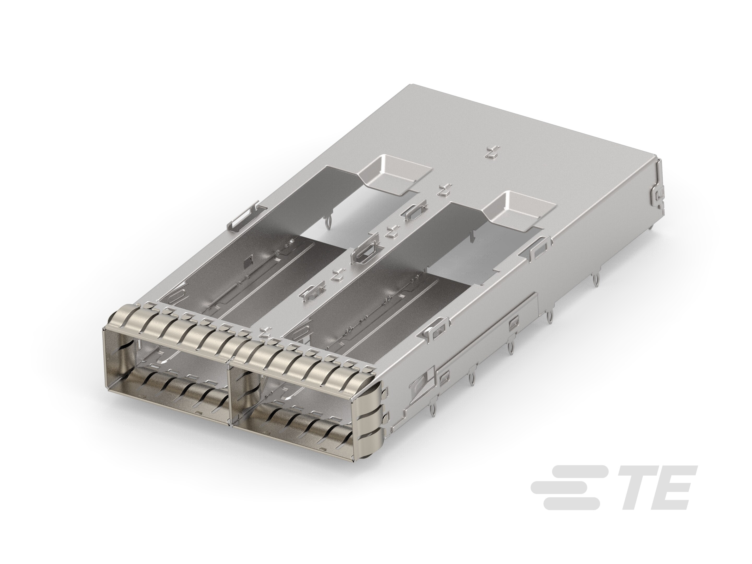 RECEPT CAGE ASSY 1X2 QSFP DD-2322551-4