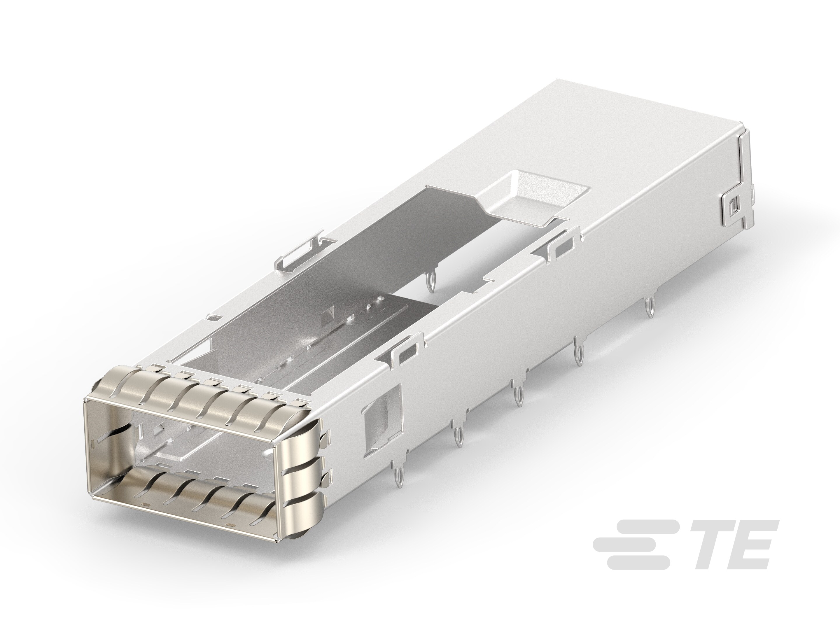 CAGE ASSEMBLY, QSFP-DD 1X1, SPRING-2324171-2
