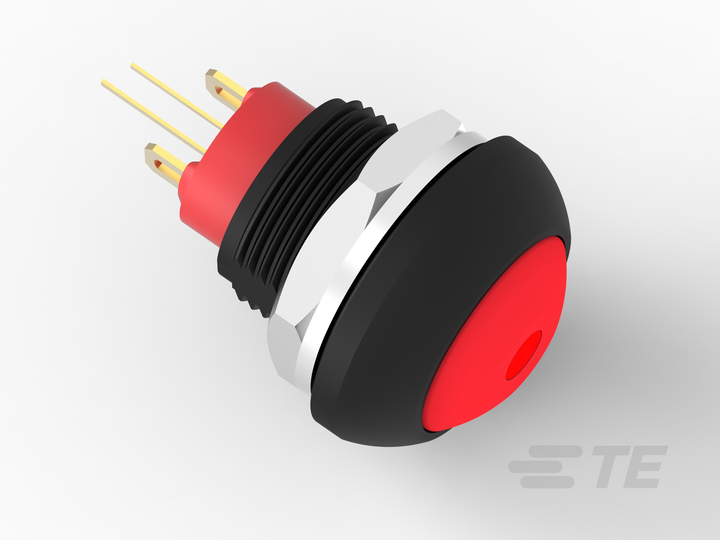 PB OFF/ON FC RED M1 TERM RED LED IP68-2329387-7