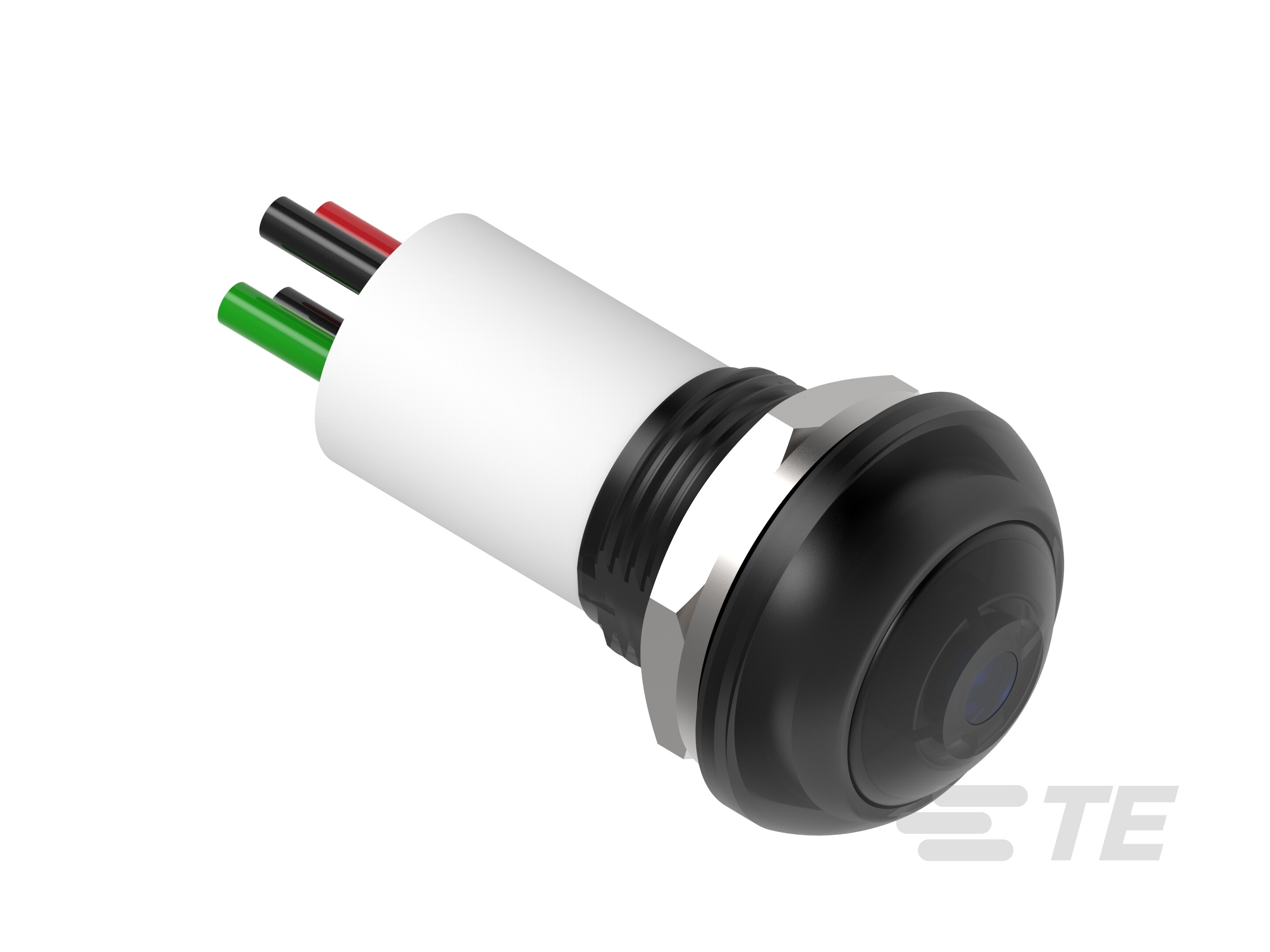 PB OFF/ON FC BLK M1 TERM BLU LED IP68 50-2329388-5