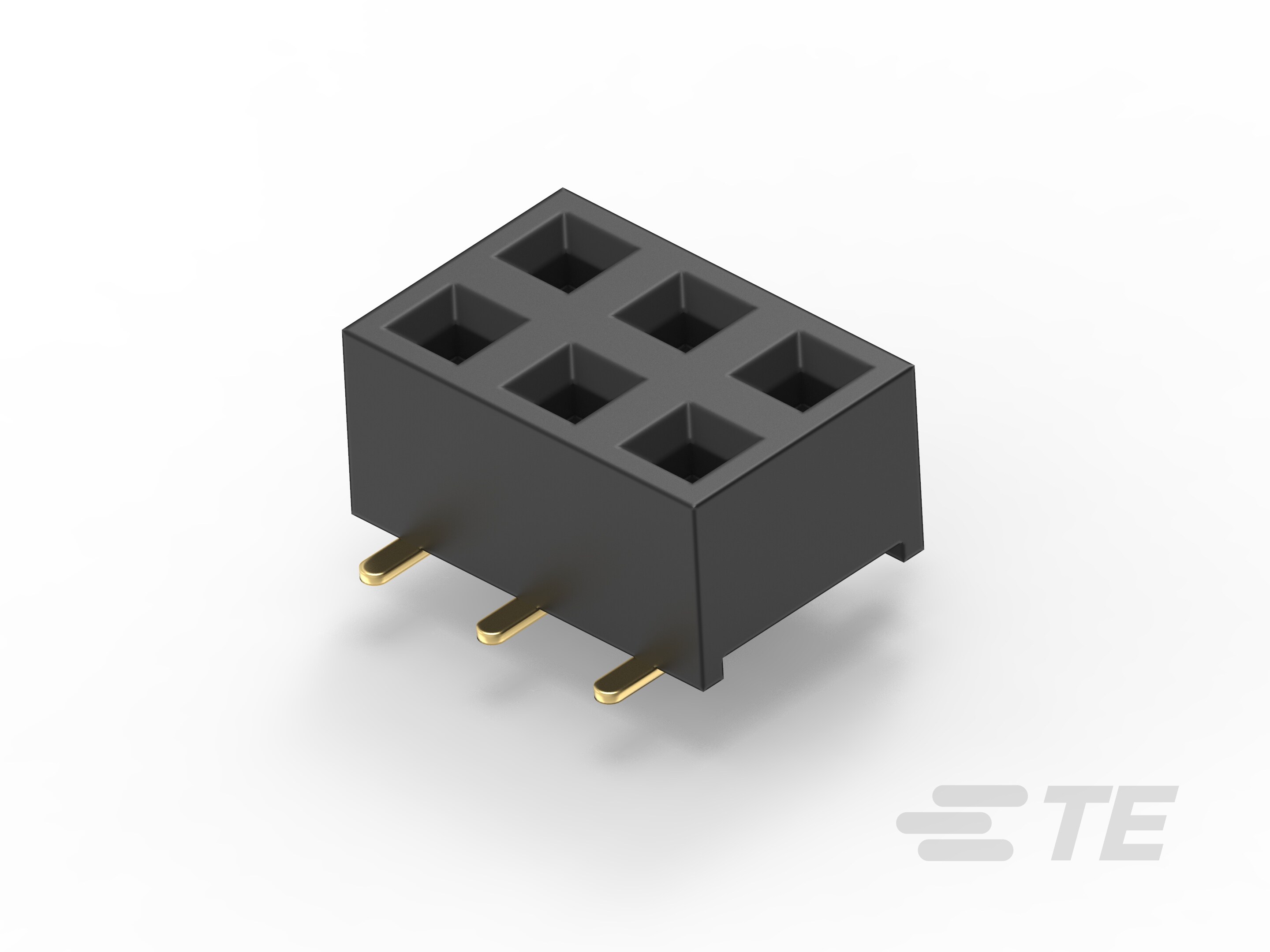 AMPMODU II RECEPTACLE, 6 POS, SMD-2339456-6