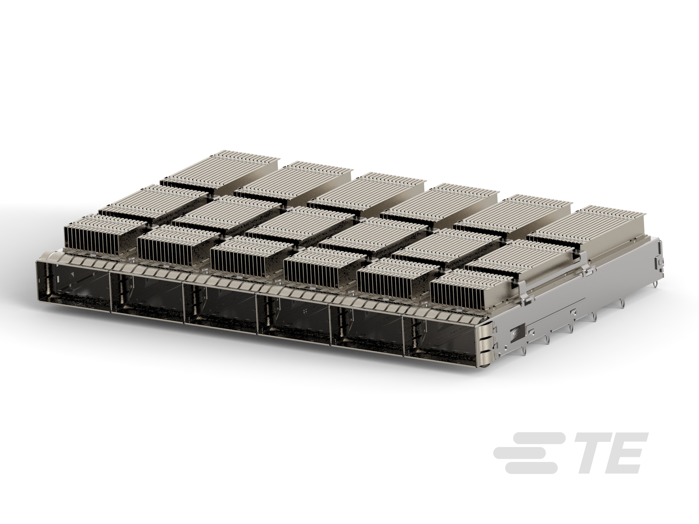 CAGE ASSY 1X6 QSFP-DD HS STACK SAN-2342892-2