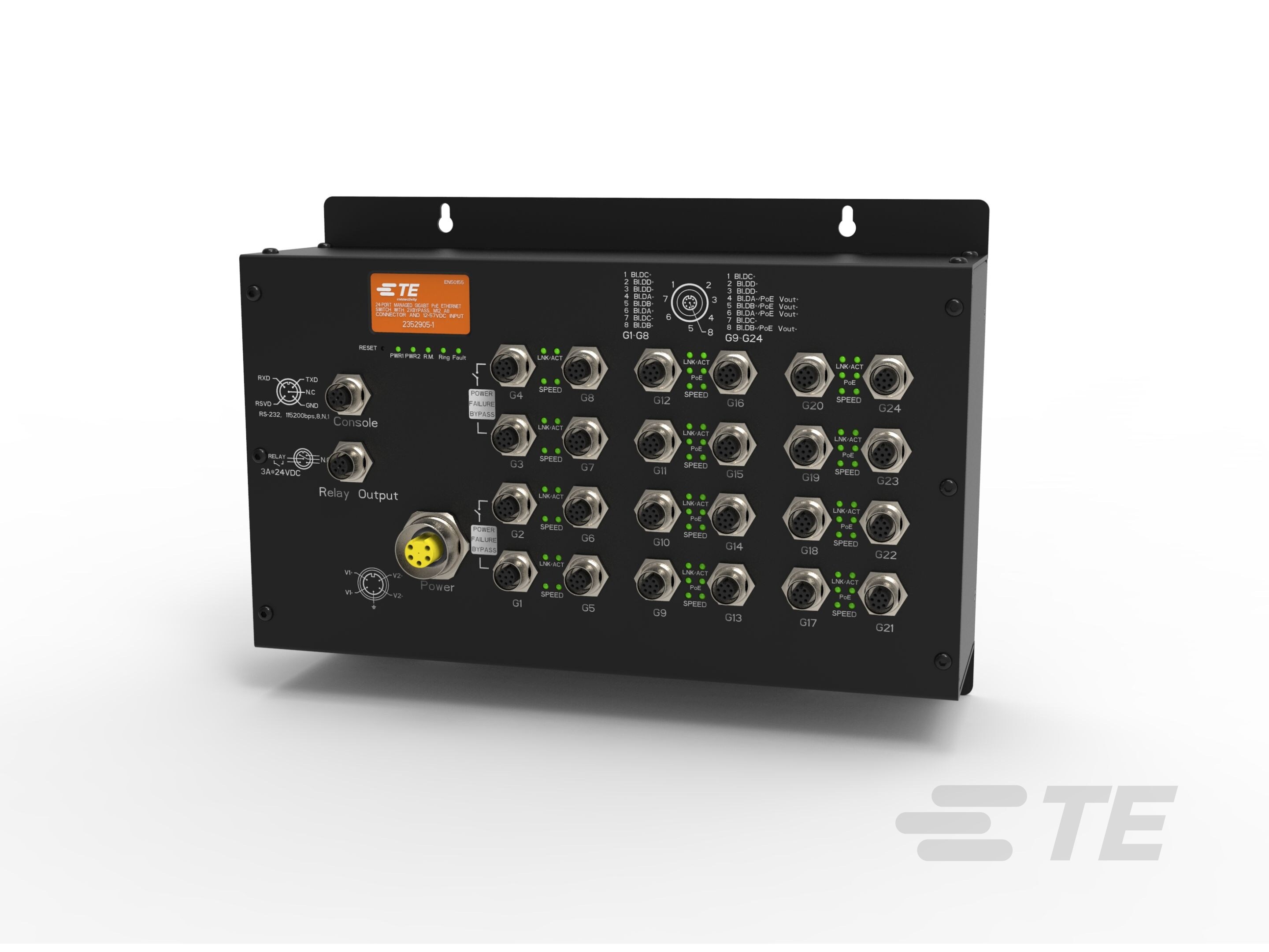 24P MAN POE SWITCH 1GB 24V-2352905-1
