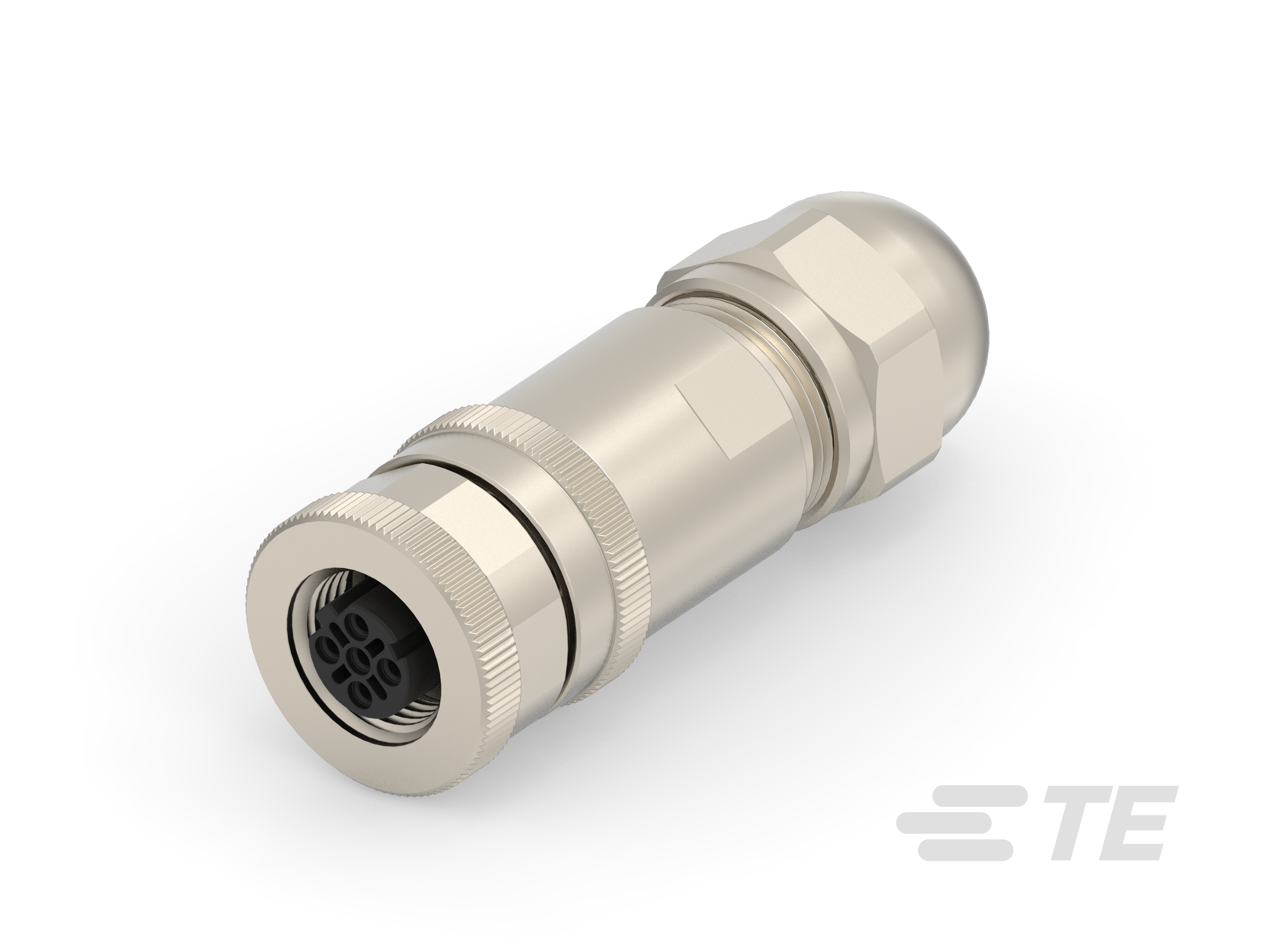 M12 FEMALE,D4,STR CONNECTOR, PG7 SEAL-2358990-3