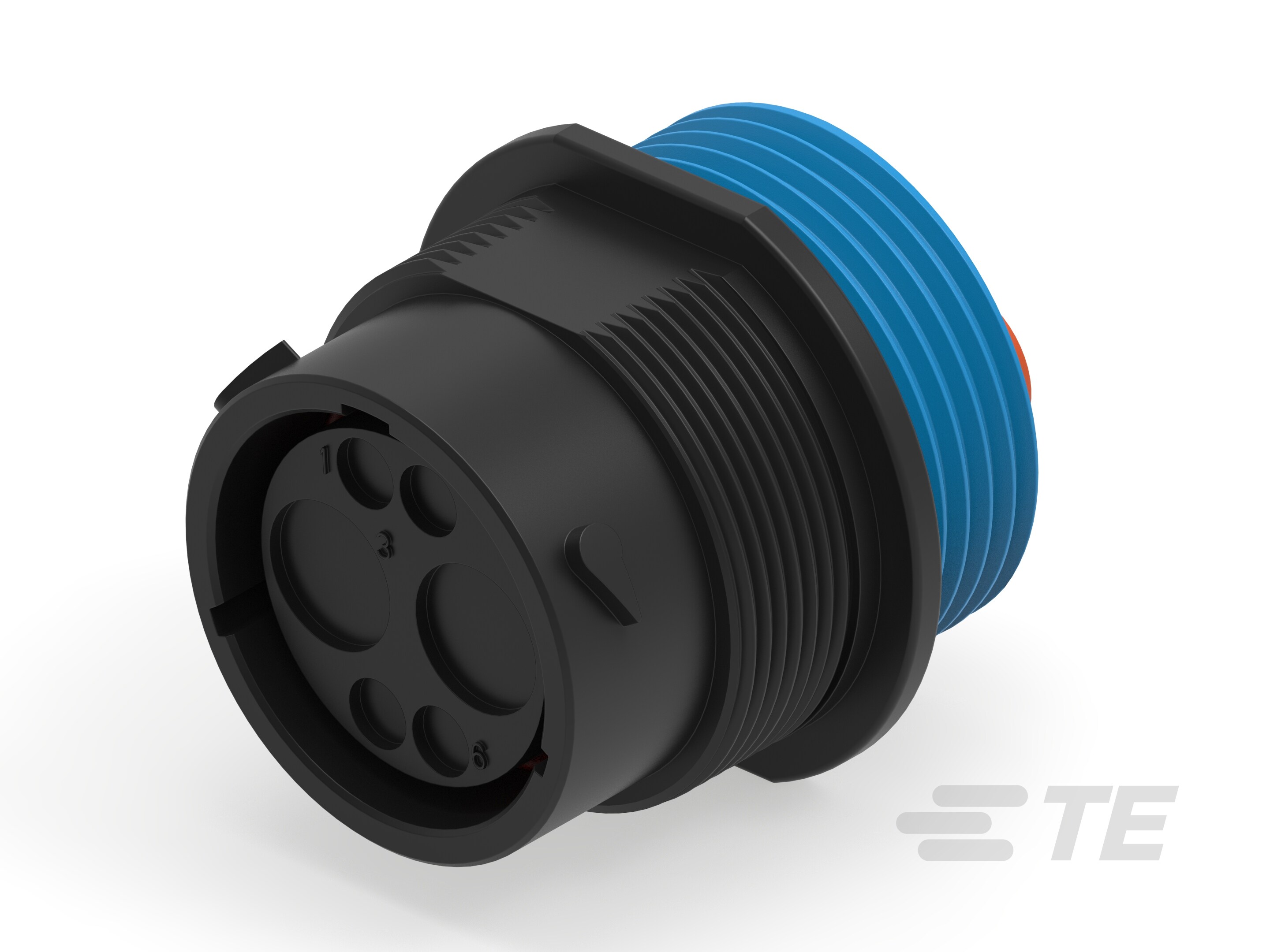 HDP24-18-6PE-L024, REC, 6P, E,THD,4/16,P-2386144-1