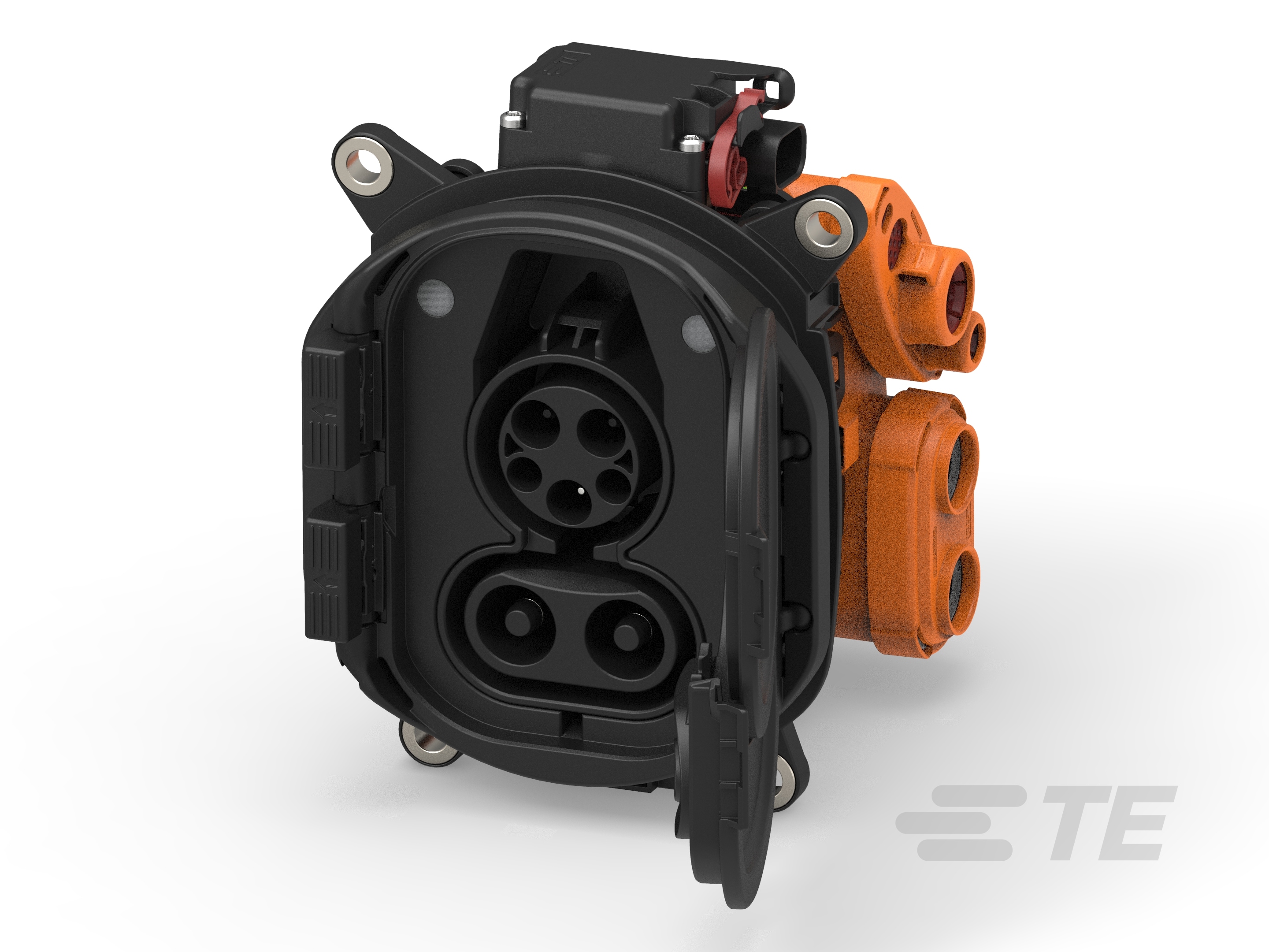 CHARGE INLET, COMBO 1, LED, 90 DEGREE-2388501-6