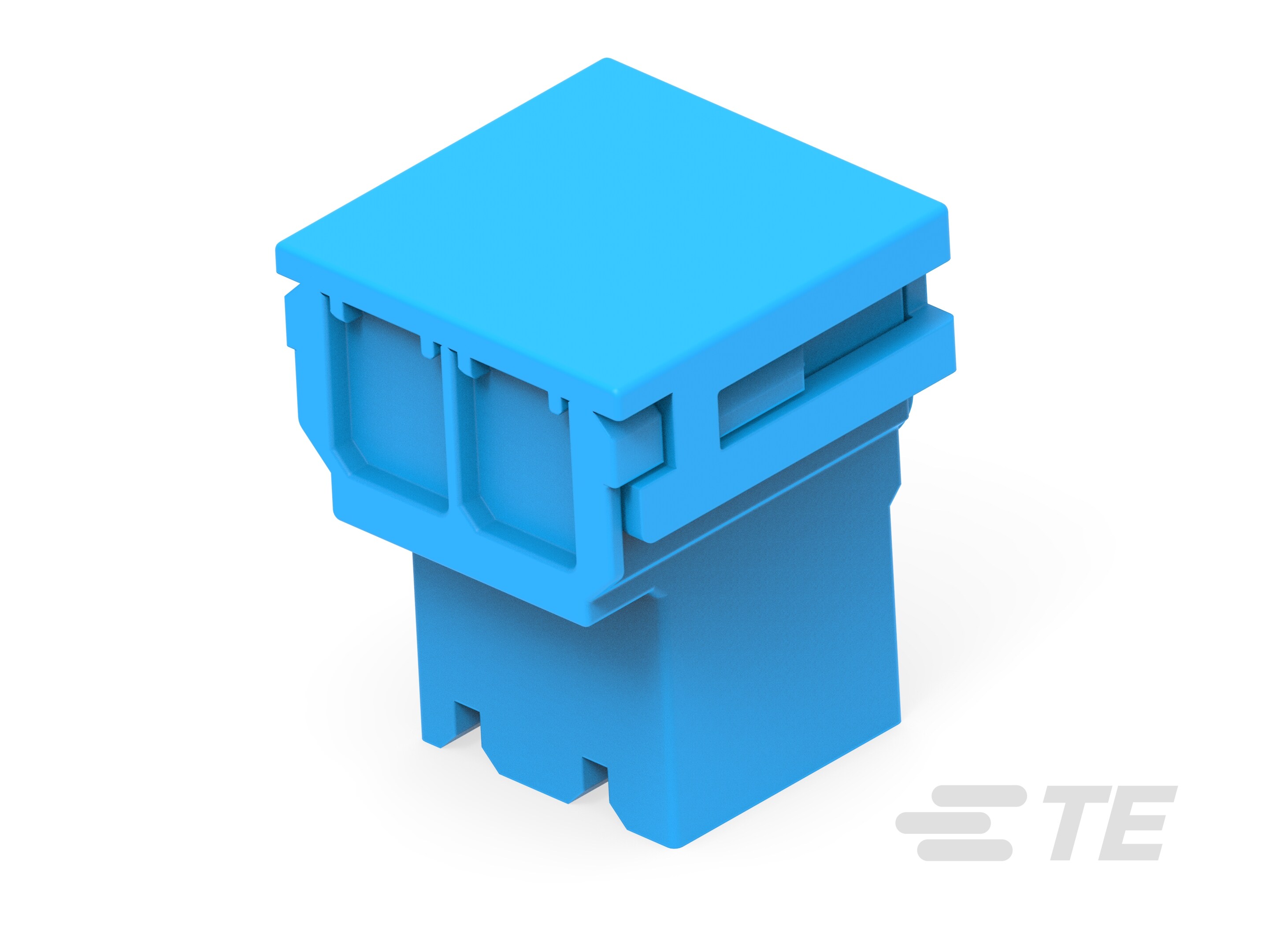 250 FASTON FLAG HOUSING 2P, BLUE-2390748-2