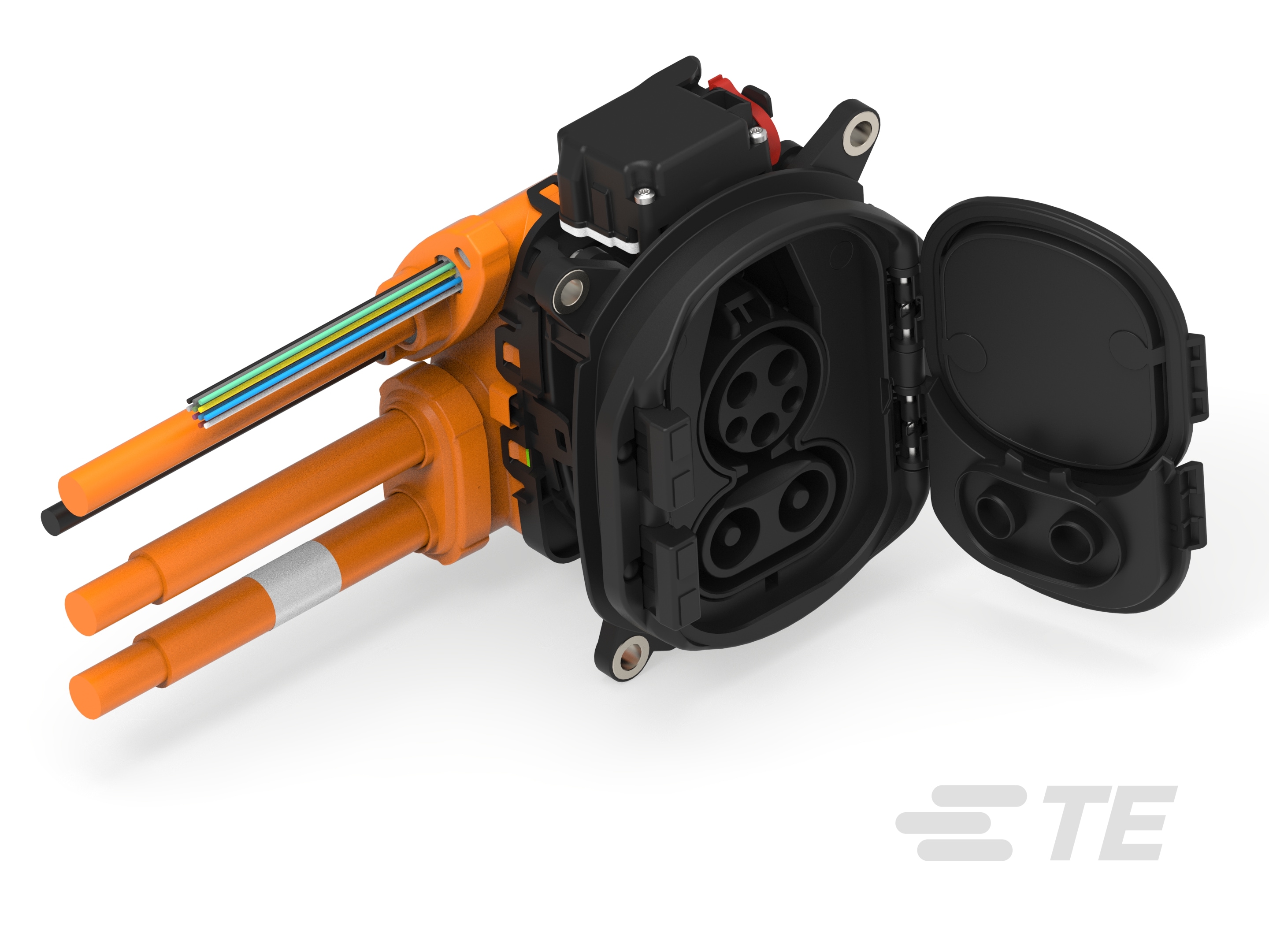 COMBO 1,CHARGE INLET ASSY,WITH LED-1-2393947-5