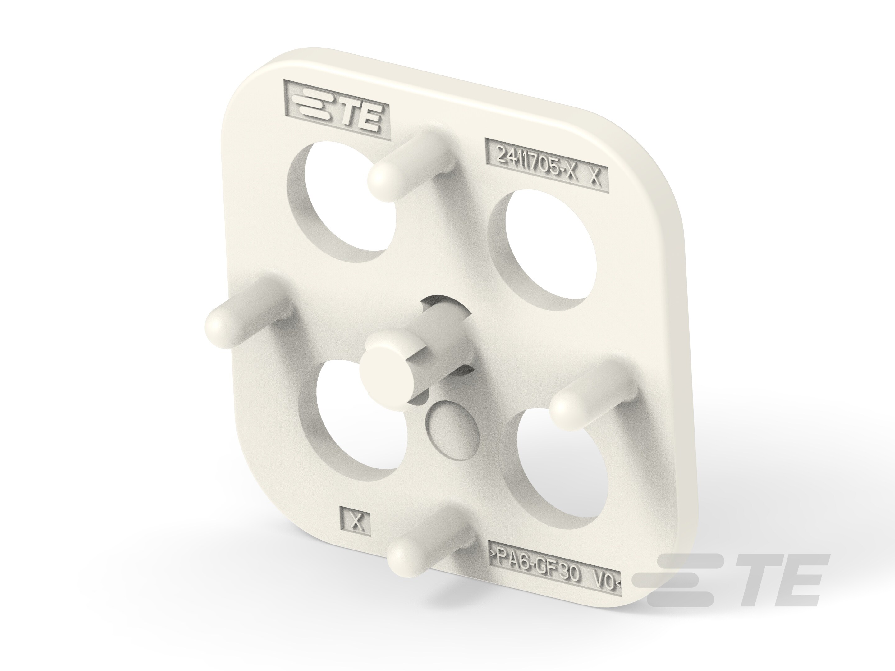 SPACER,4POS,AMP MCP 6.3/4.8K-2411705-3