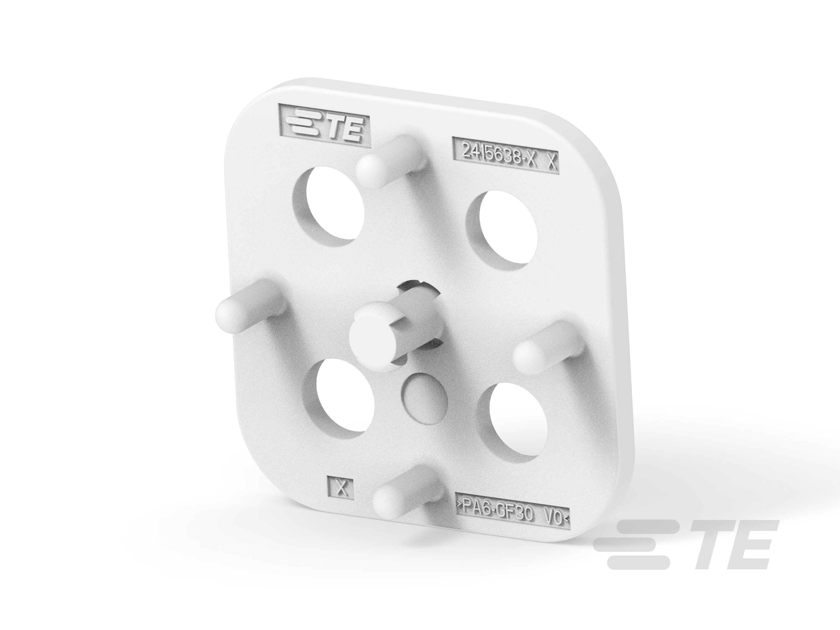 SPACER,4POS,AMP MCP 6.3/4.8K-2415638-1