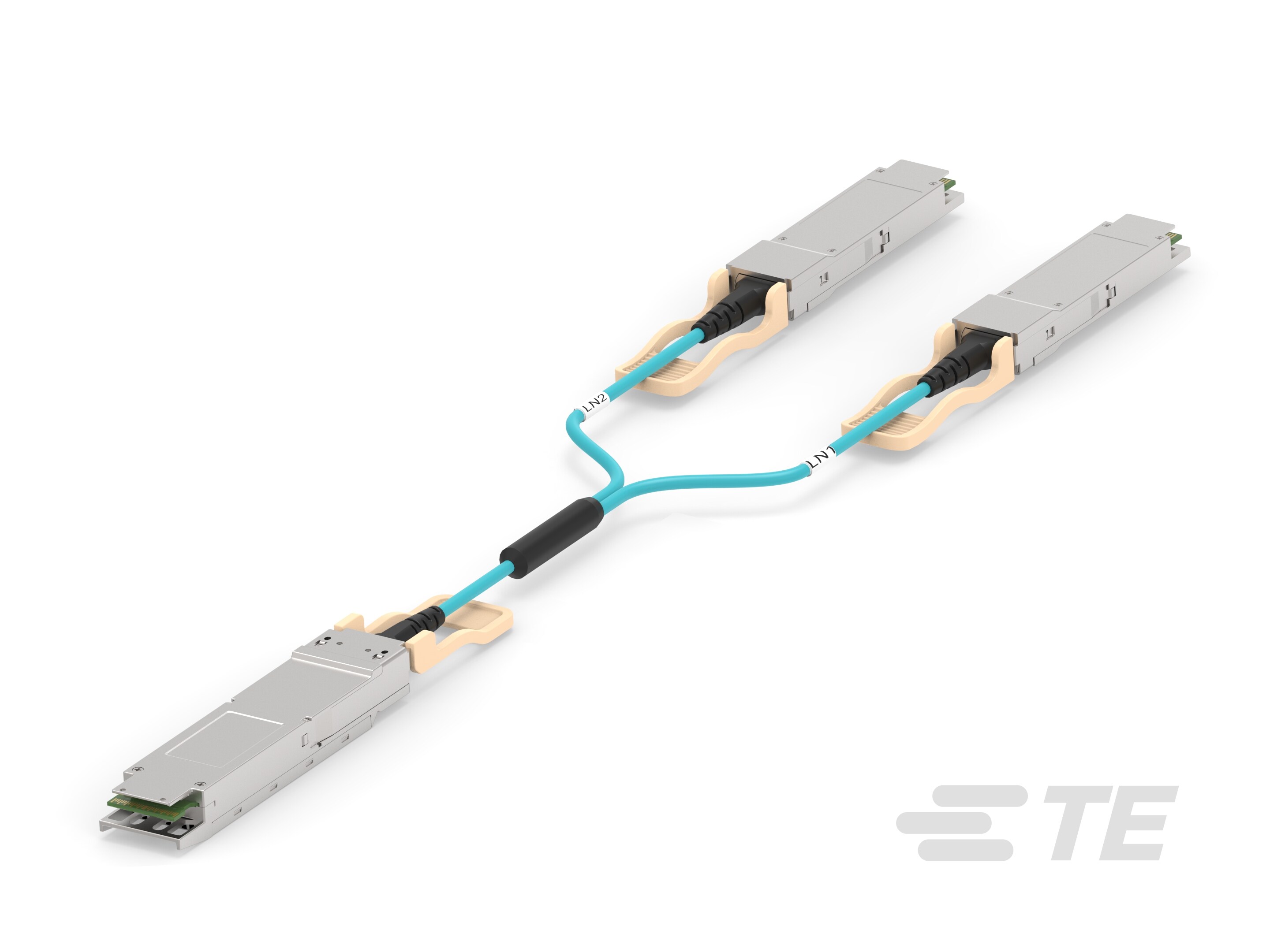 800G OSFP112 to 2x400G QSFP112, AOC, 1m-2420142-1