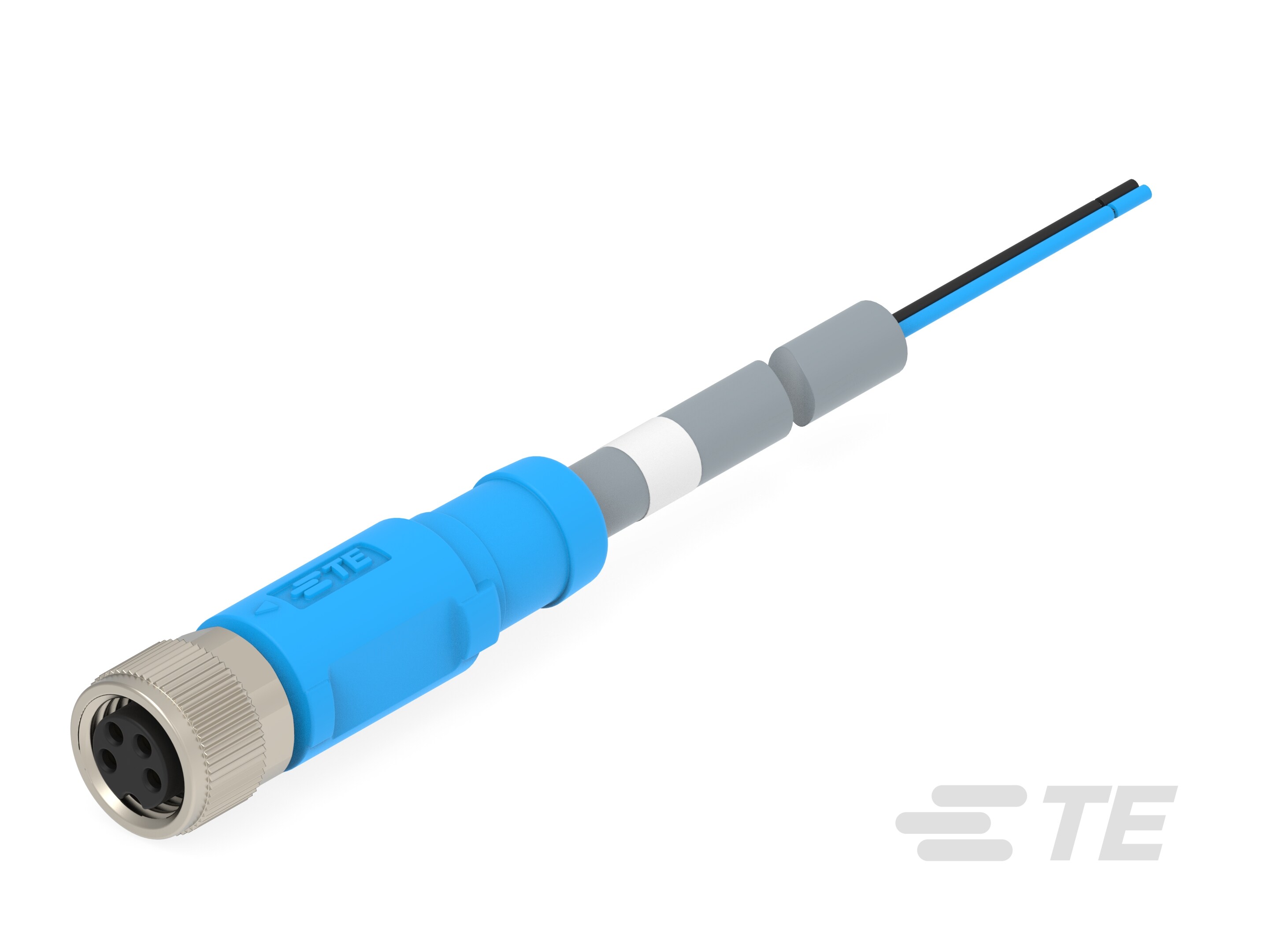 M8 CABLE ST FEMALE 50.0M 4P PUR CABLE-2474289-5