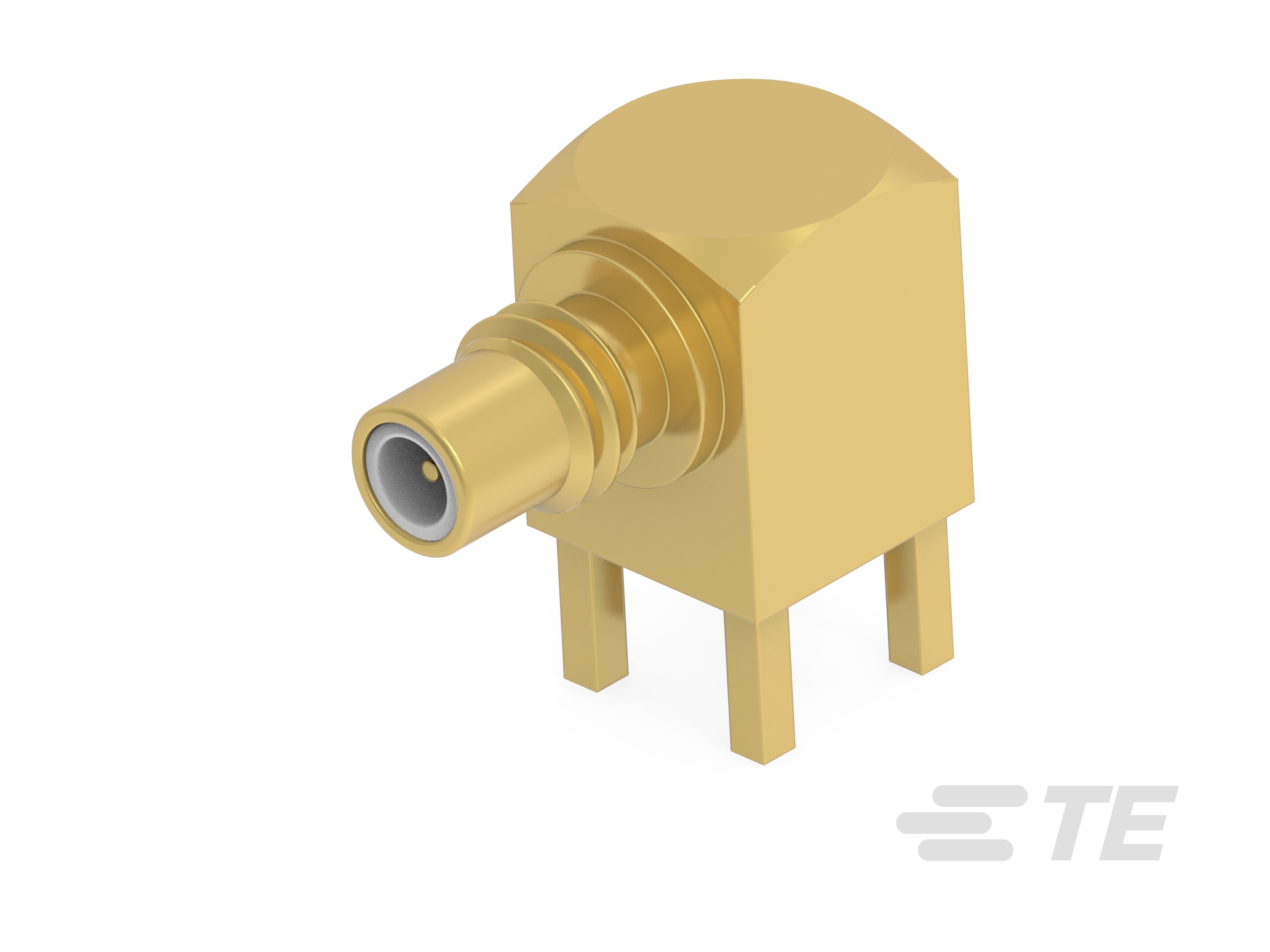SMC Jack RA PCB Thru Hole Gold 10 GHz