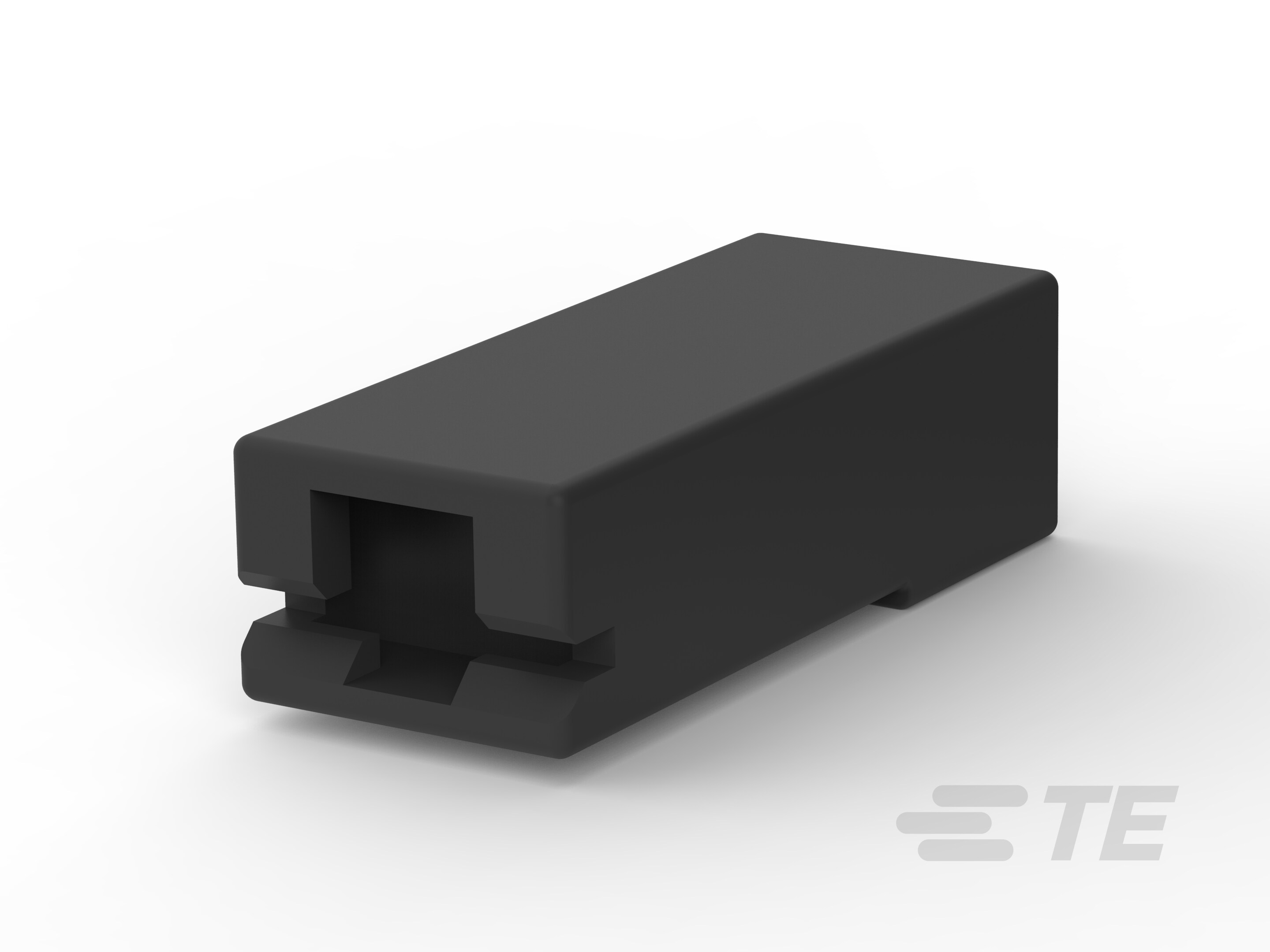 187 FASTON HSG.,REC.,1 POS,BLACK-2-480435-3