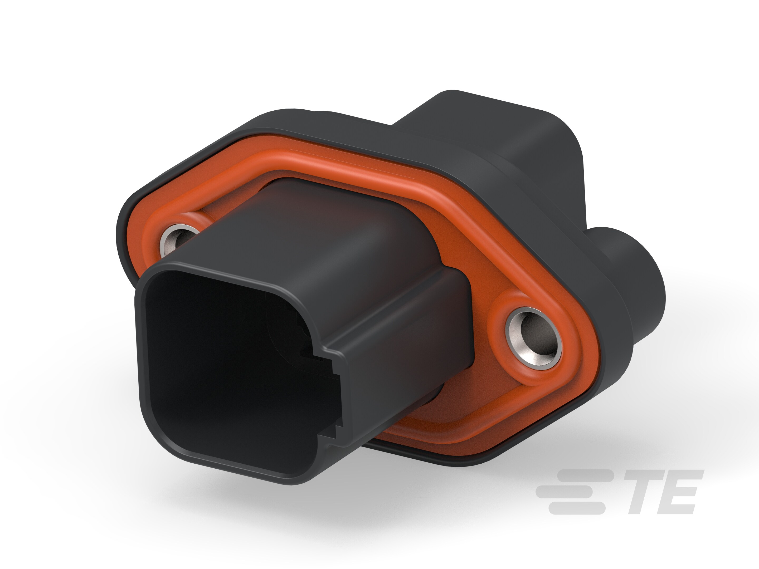 REC, 6P, BLK, E, FLANGE-2484670-1