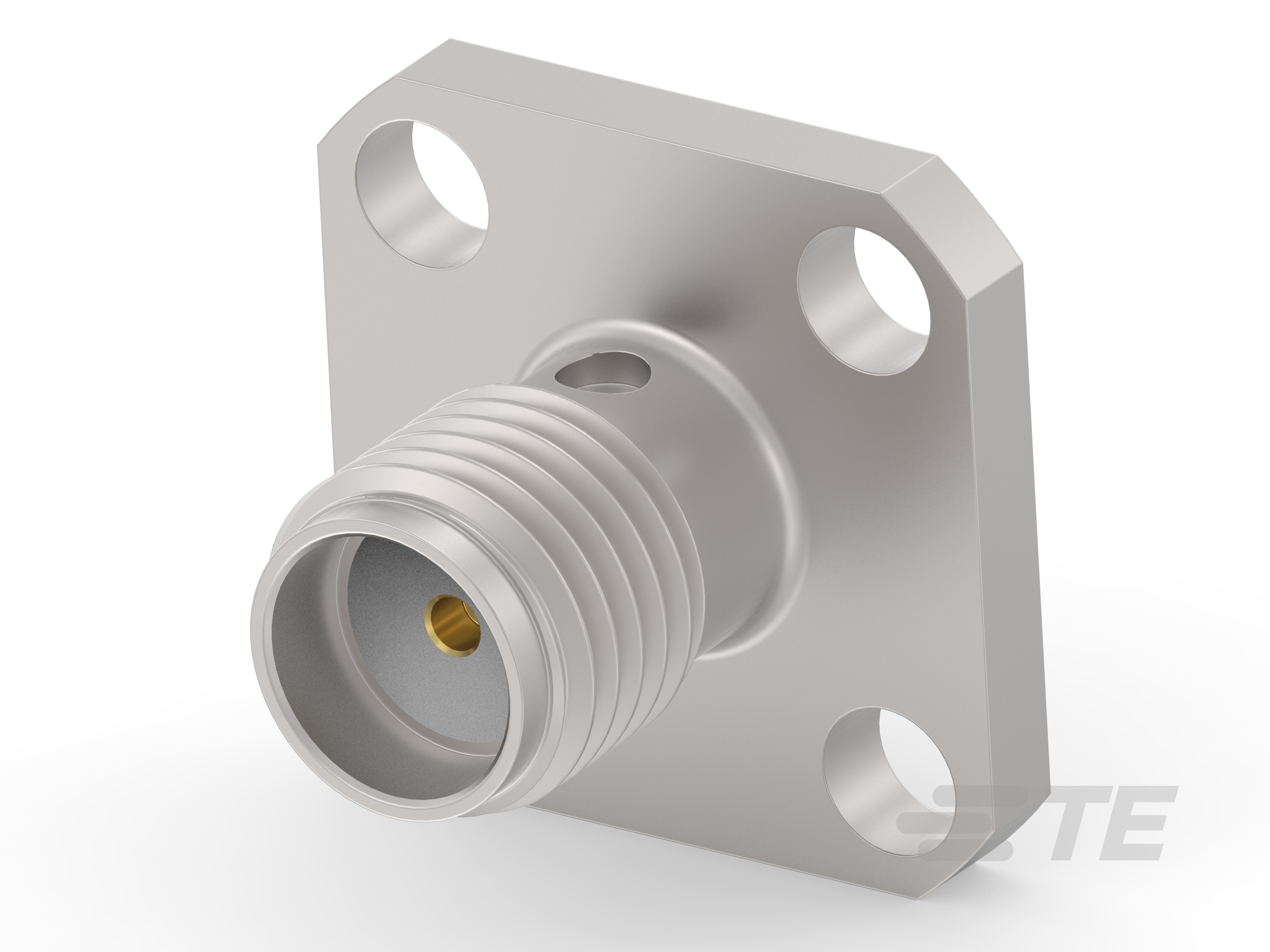 SMA Jack St 4-Hole Flange Extended Recep-2492483-1
