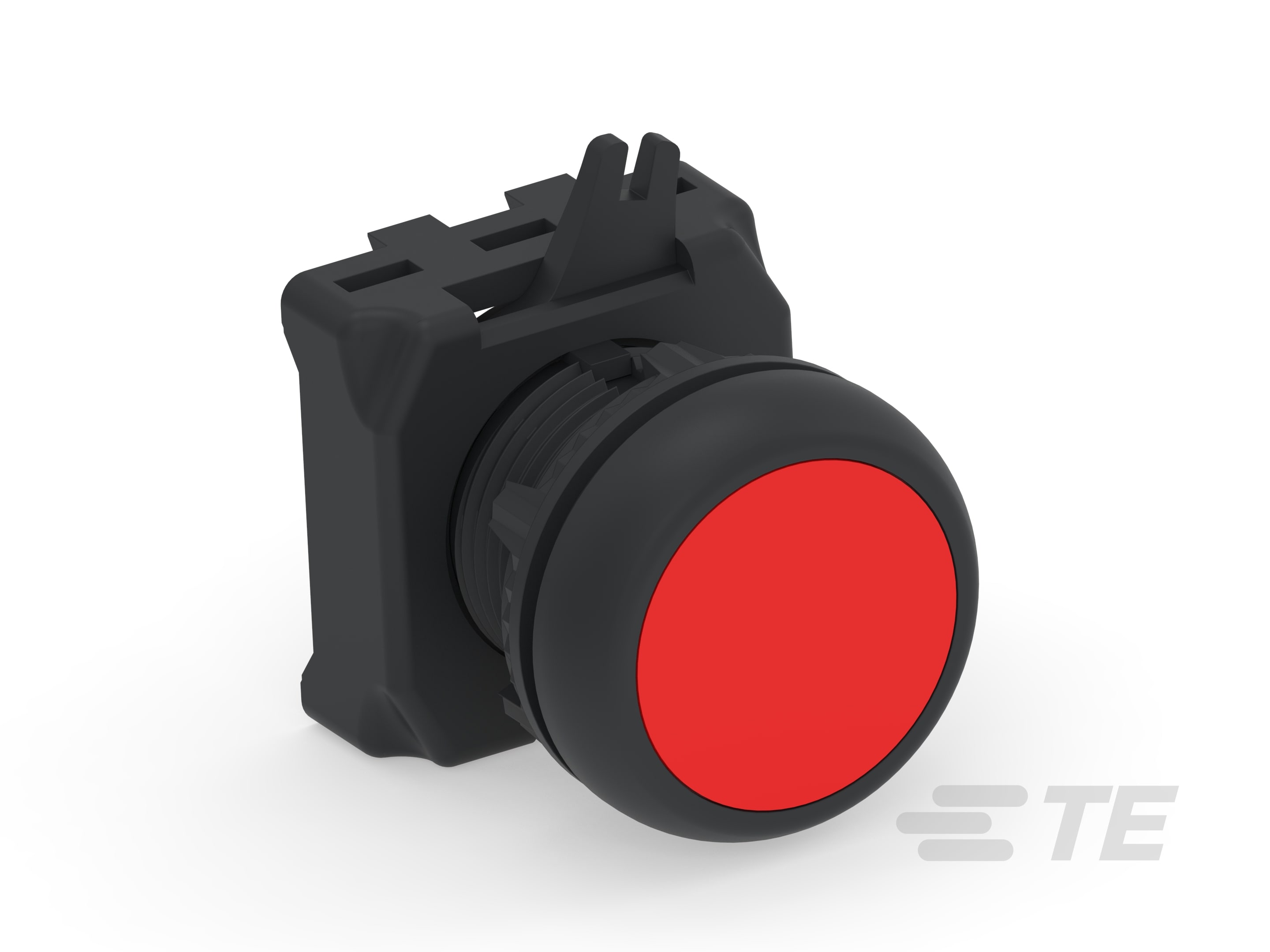 PUSH BUTTON FLUSH RED-2492672-1
