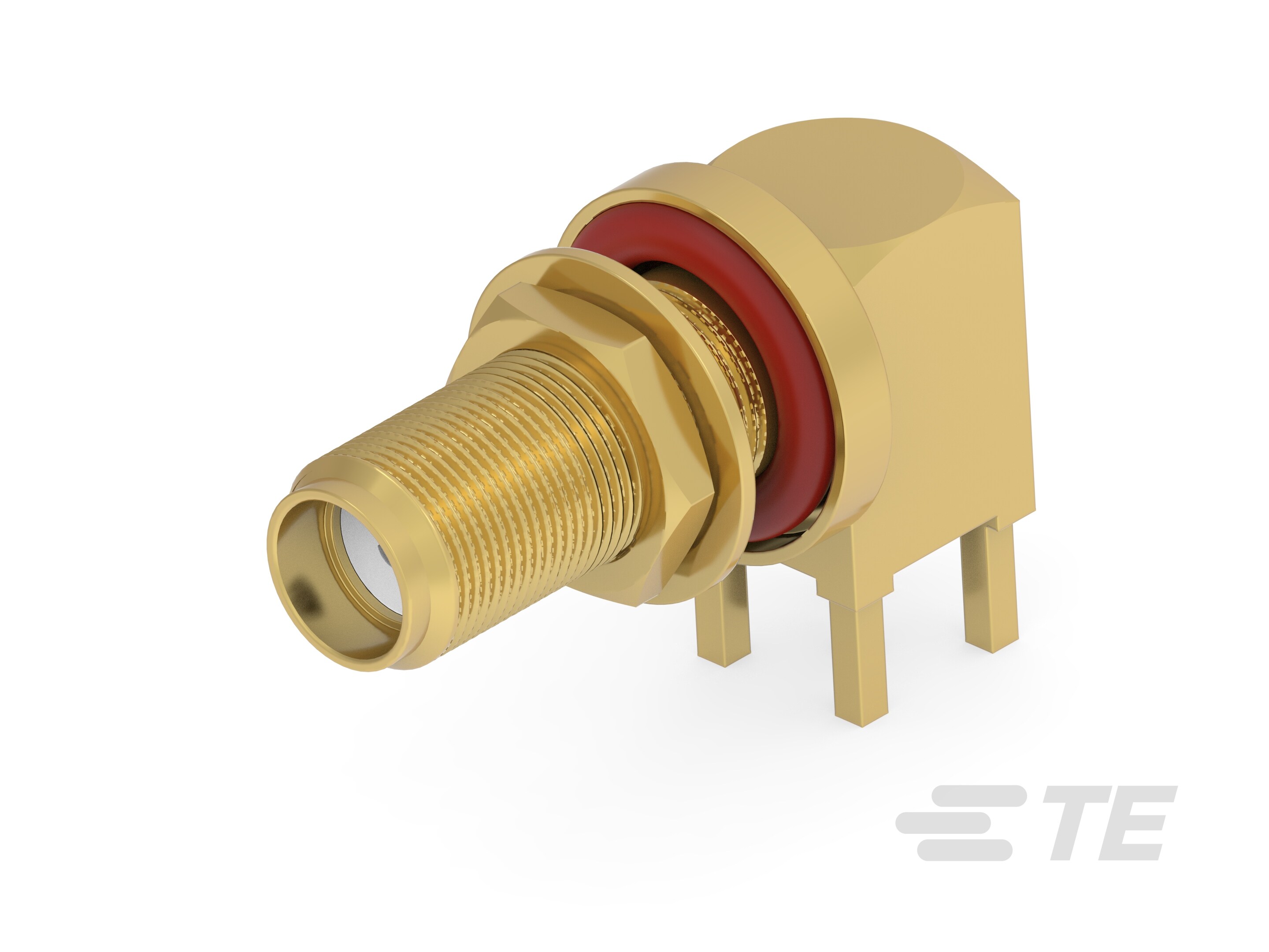 SMA Jack RA Thru Hole BHD IP68 Brass 6G-2498609-2