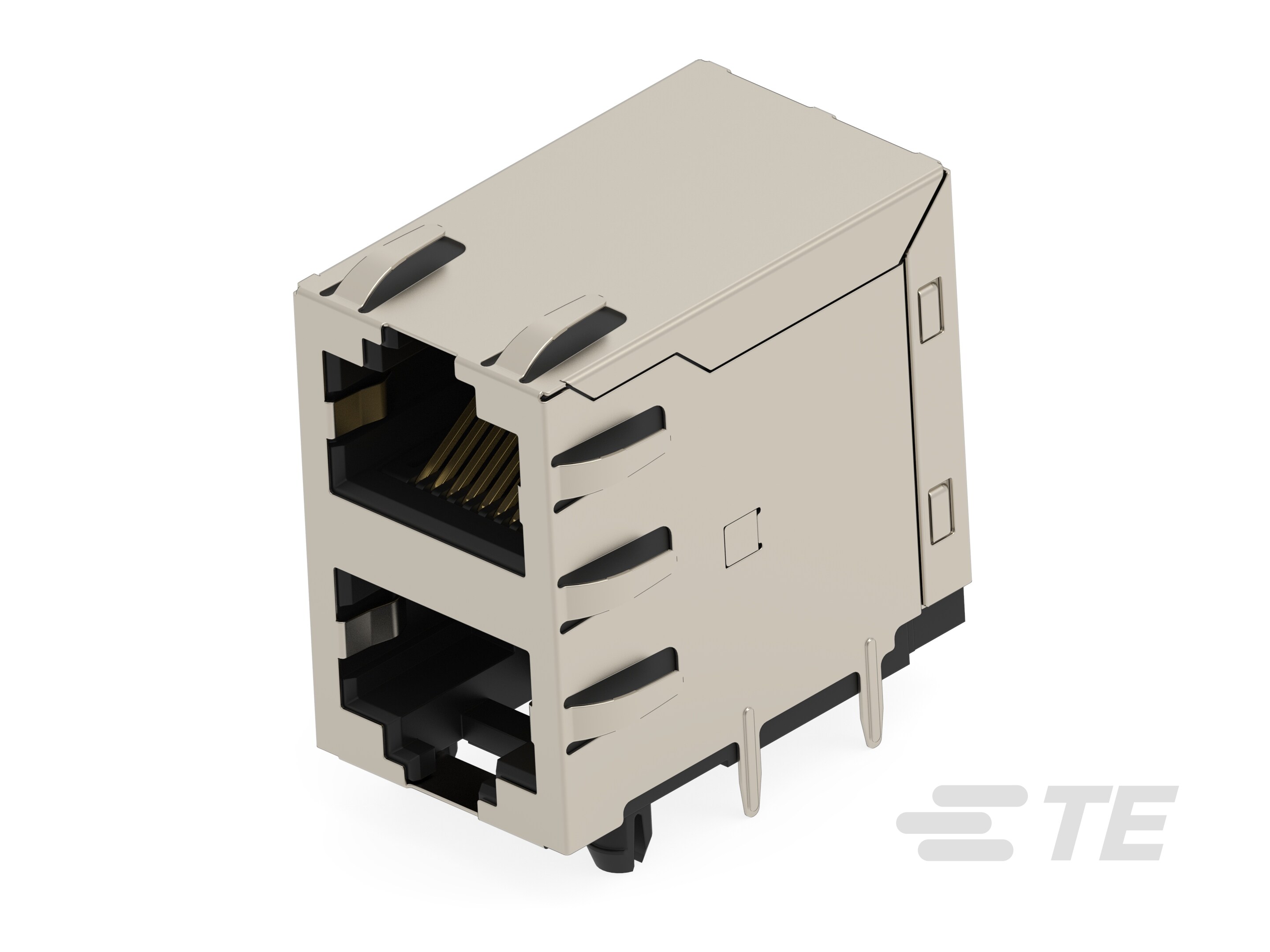 RJ45 JACK THR 1Gb R/A 2X1-2501551-3